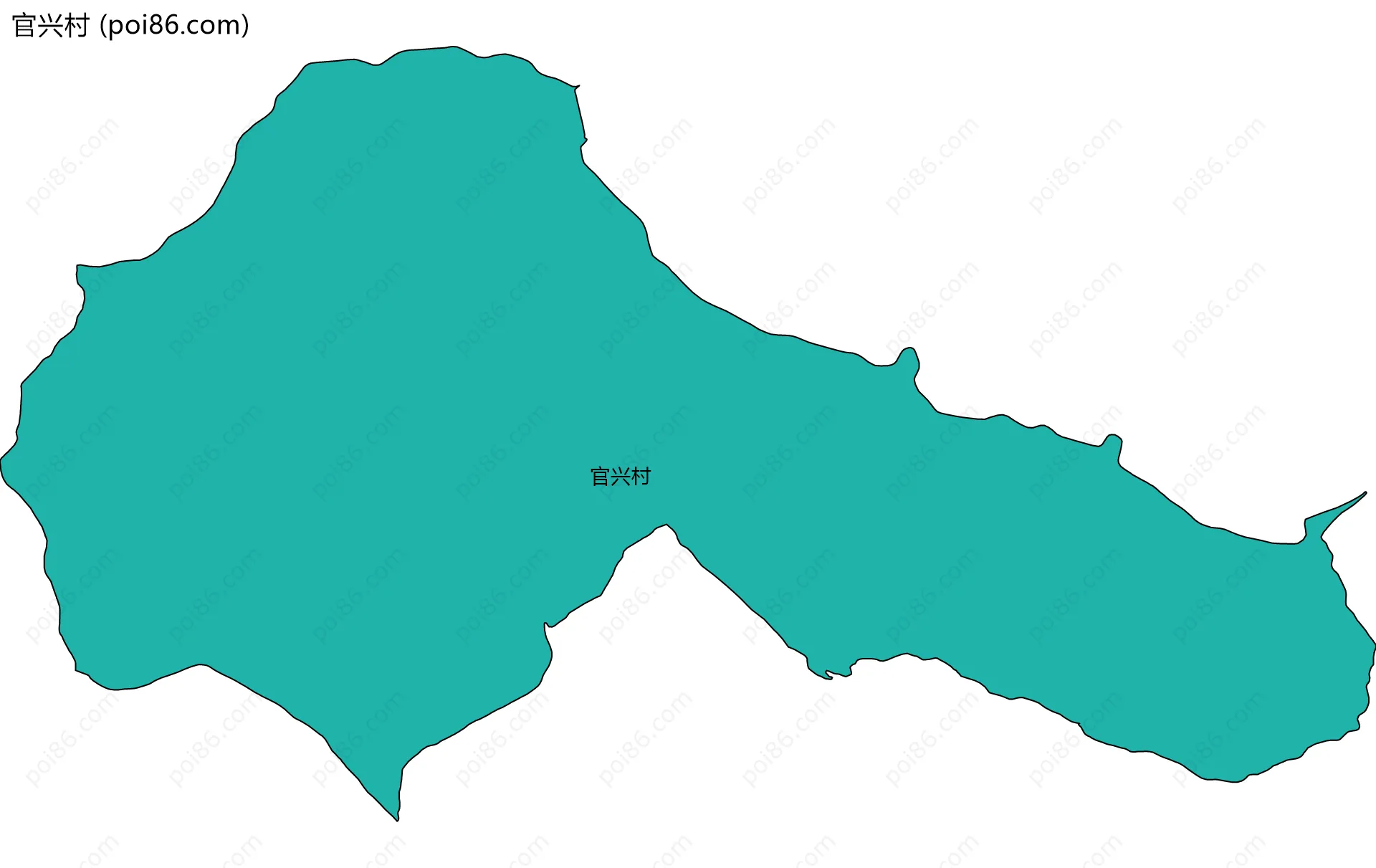 官兴村边界地图