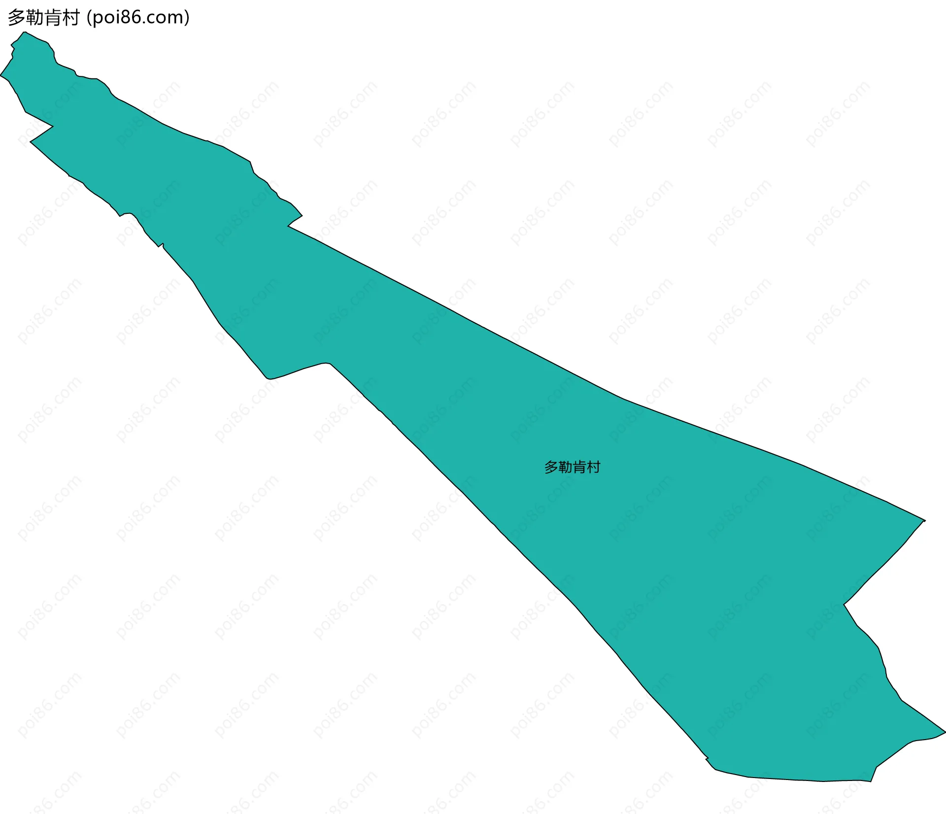 多勒肯村边界地图