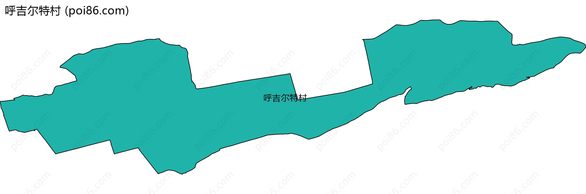 呼吉尔特村边界地图