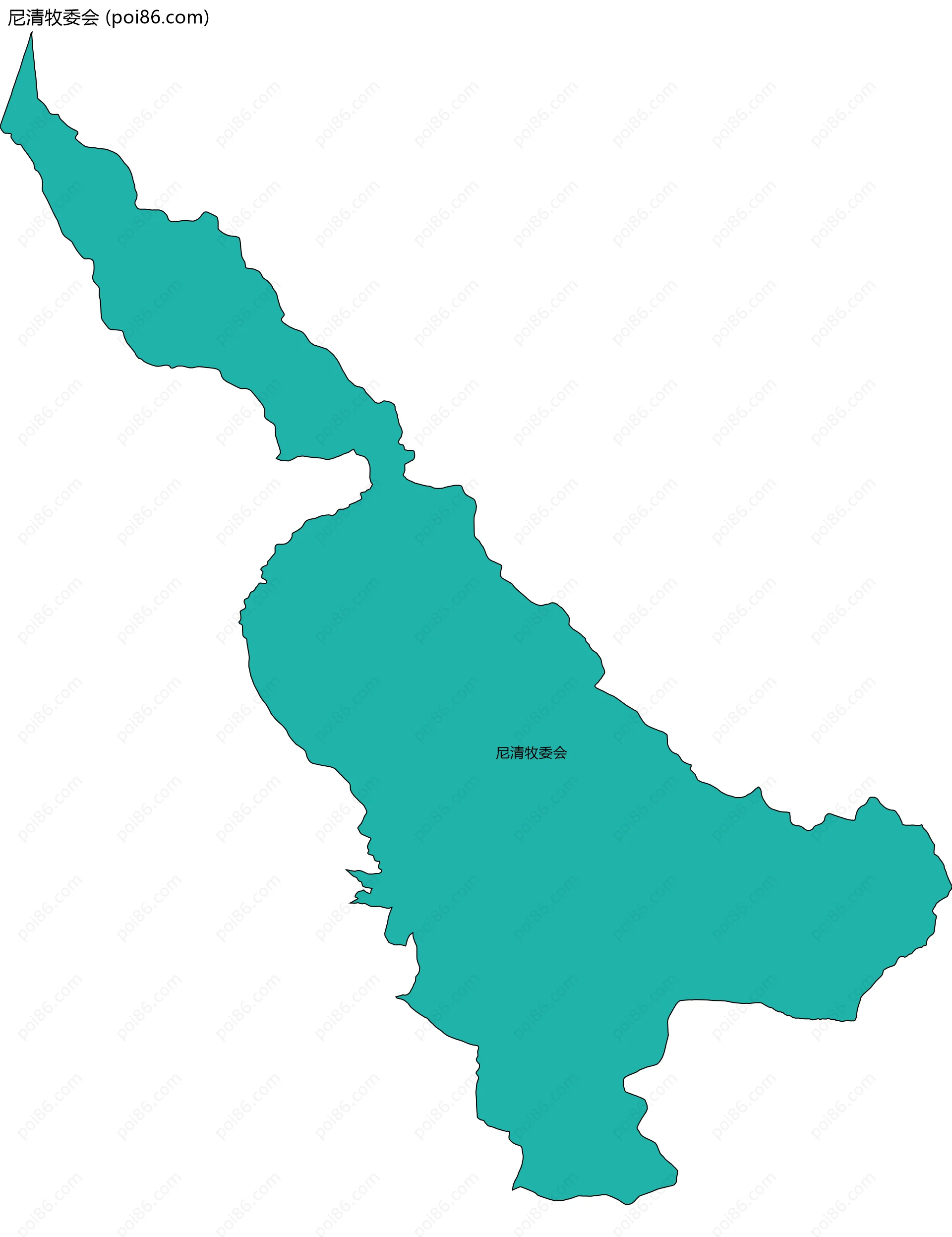 尼清牧委会边界地图