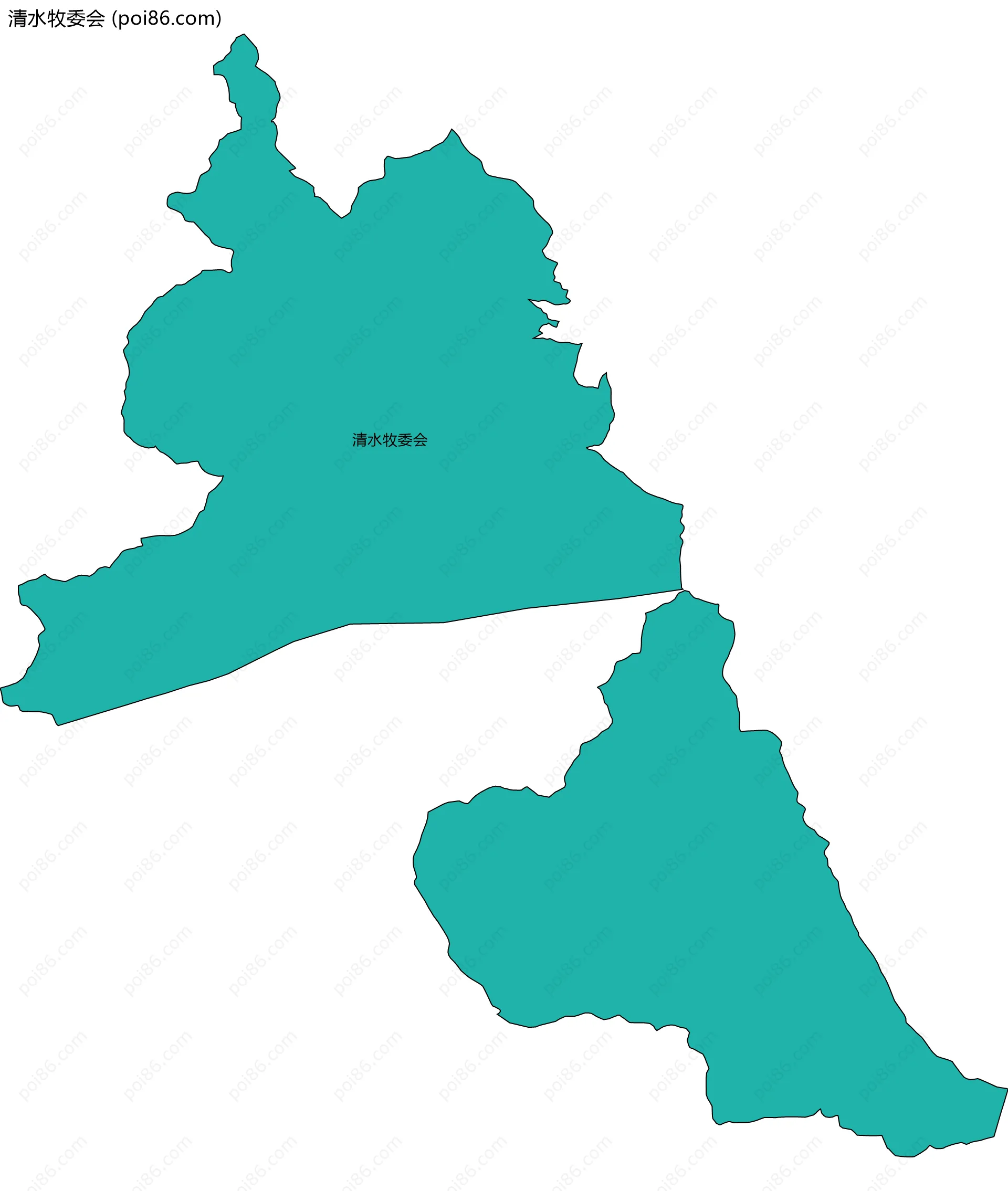 清水牧委会边界地图