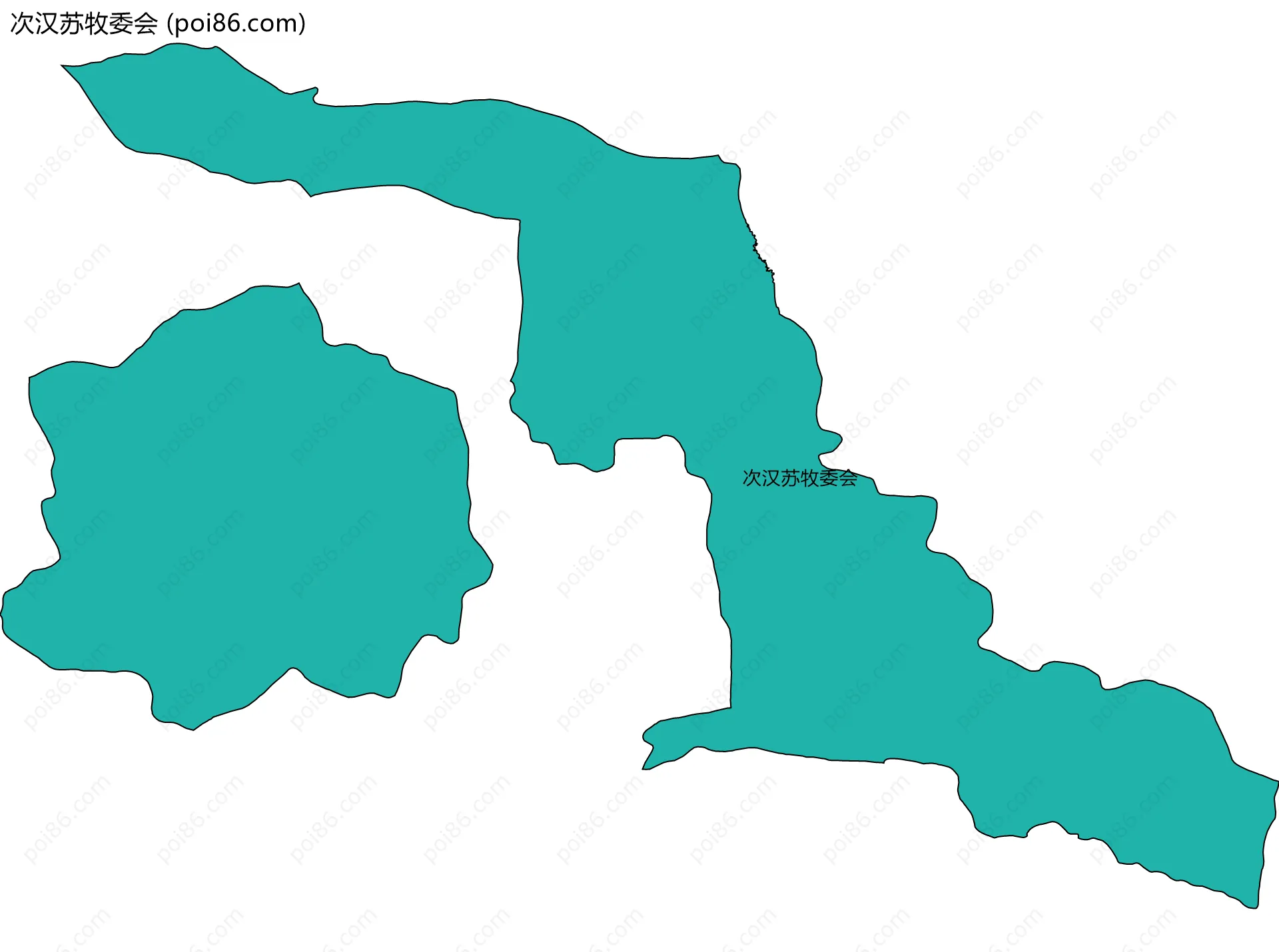 次汉苏牧委会边界地图