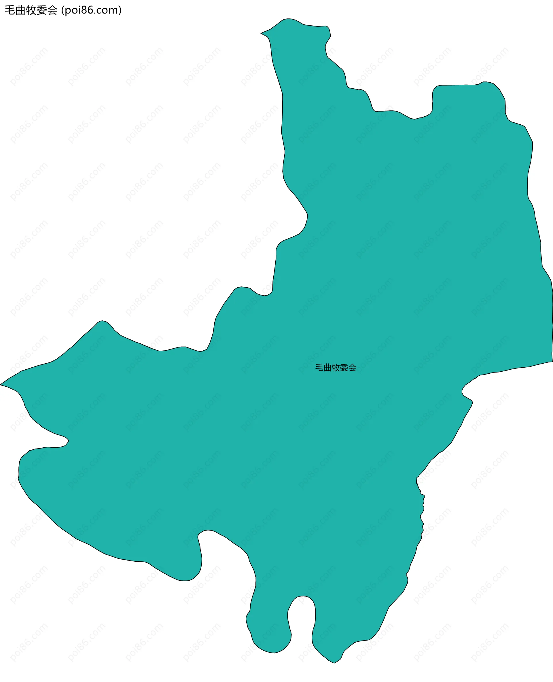 毛曲牧委会边界地图