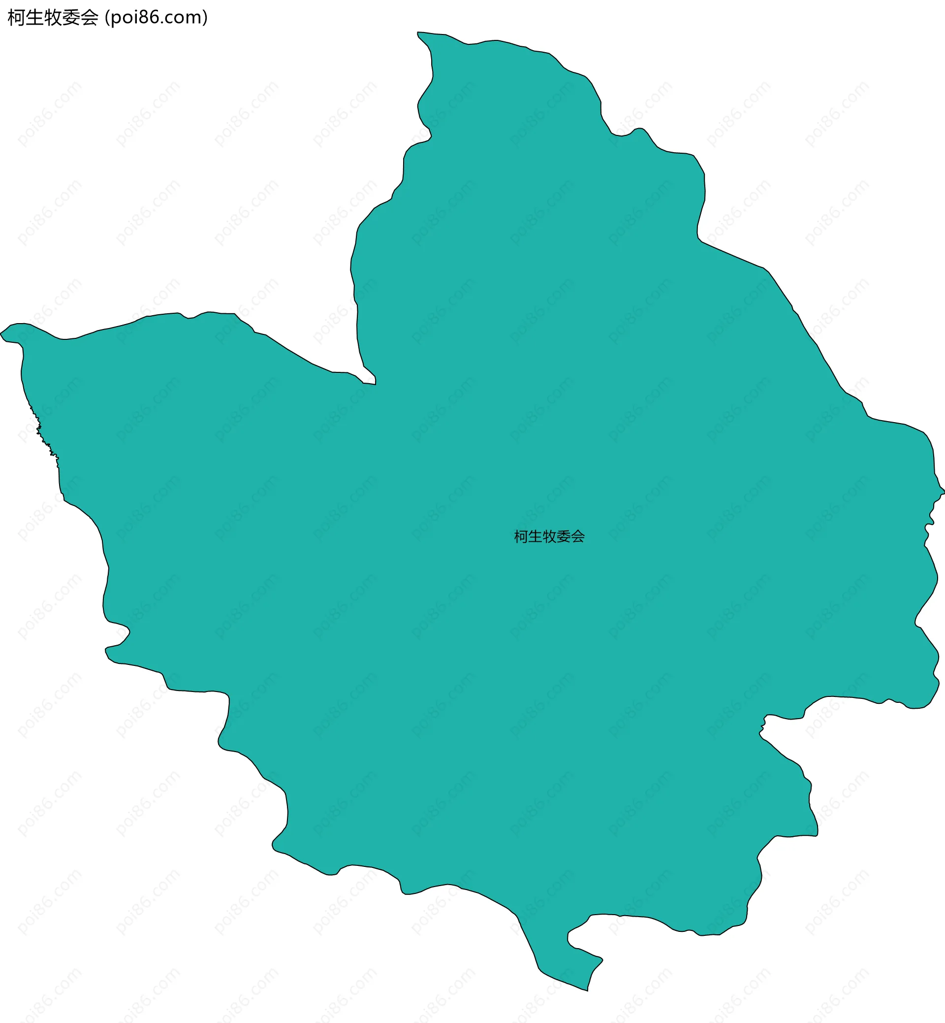 柯生牧委会边界地图