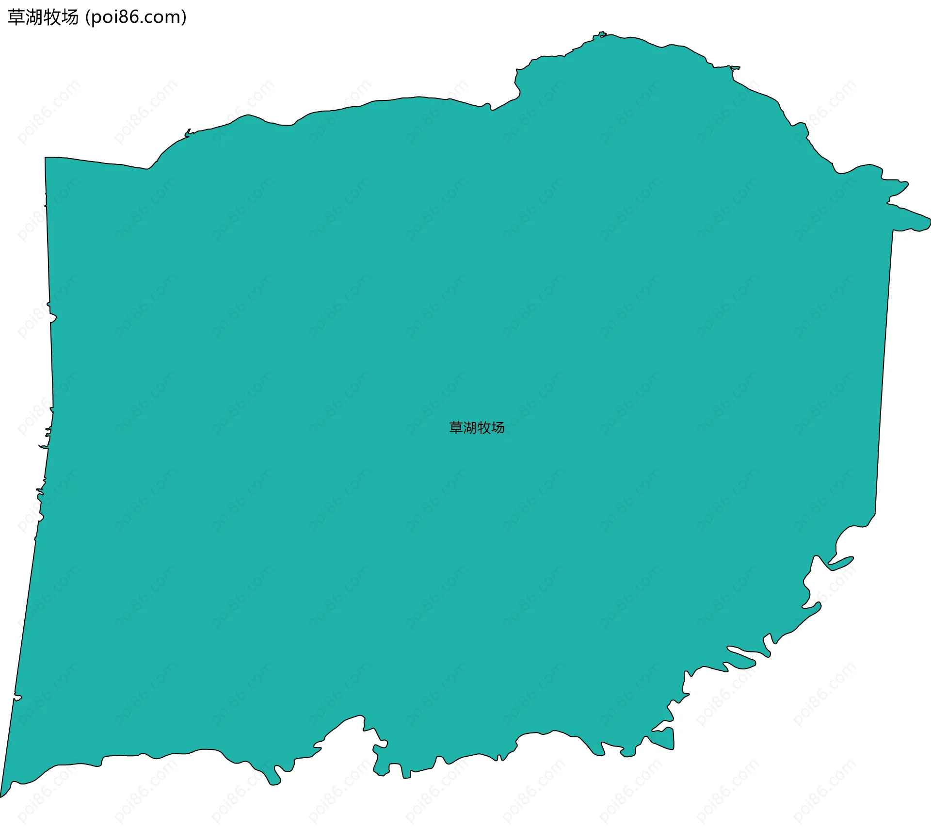 草湖牧场边界地图