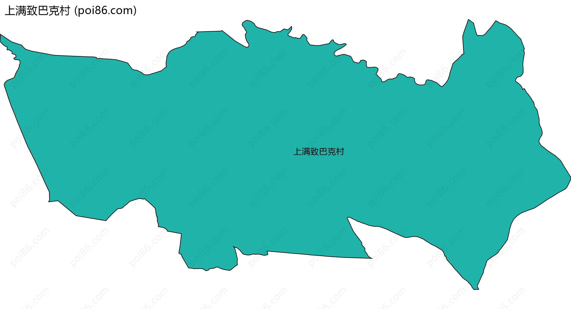 上满致巴克村边界地图