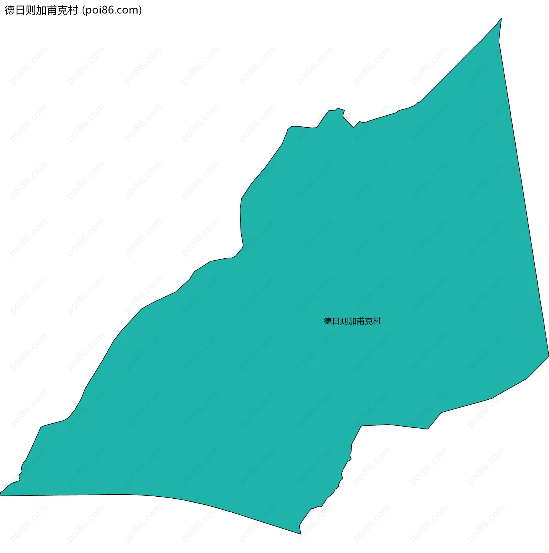 德日则加甫克村边界地图