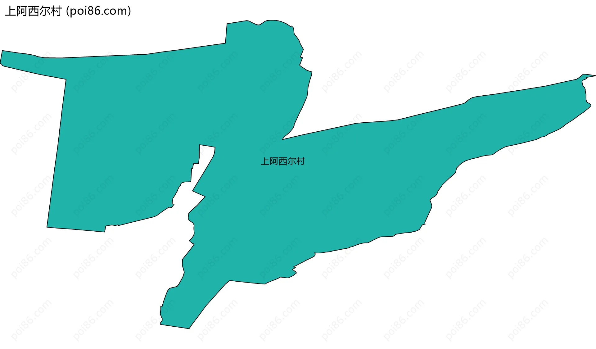 上阿西尔村边界地图