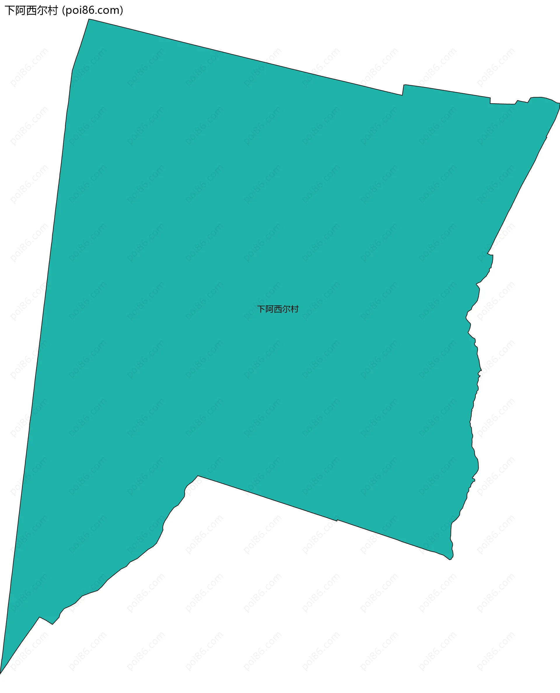 下阿西尔村边界地图