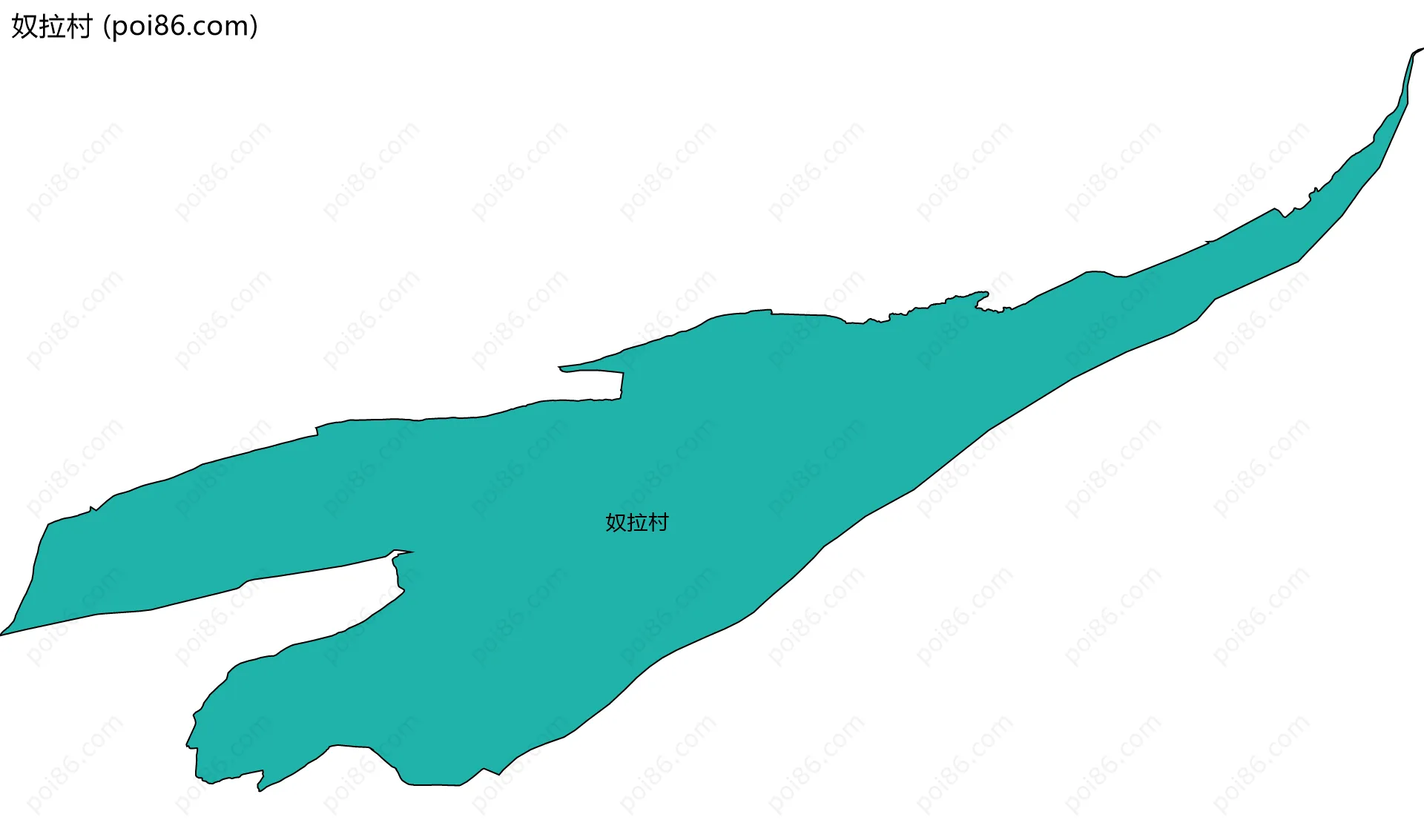 奴拉村边界地图