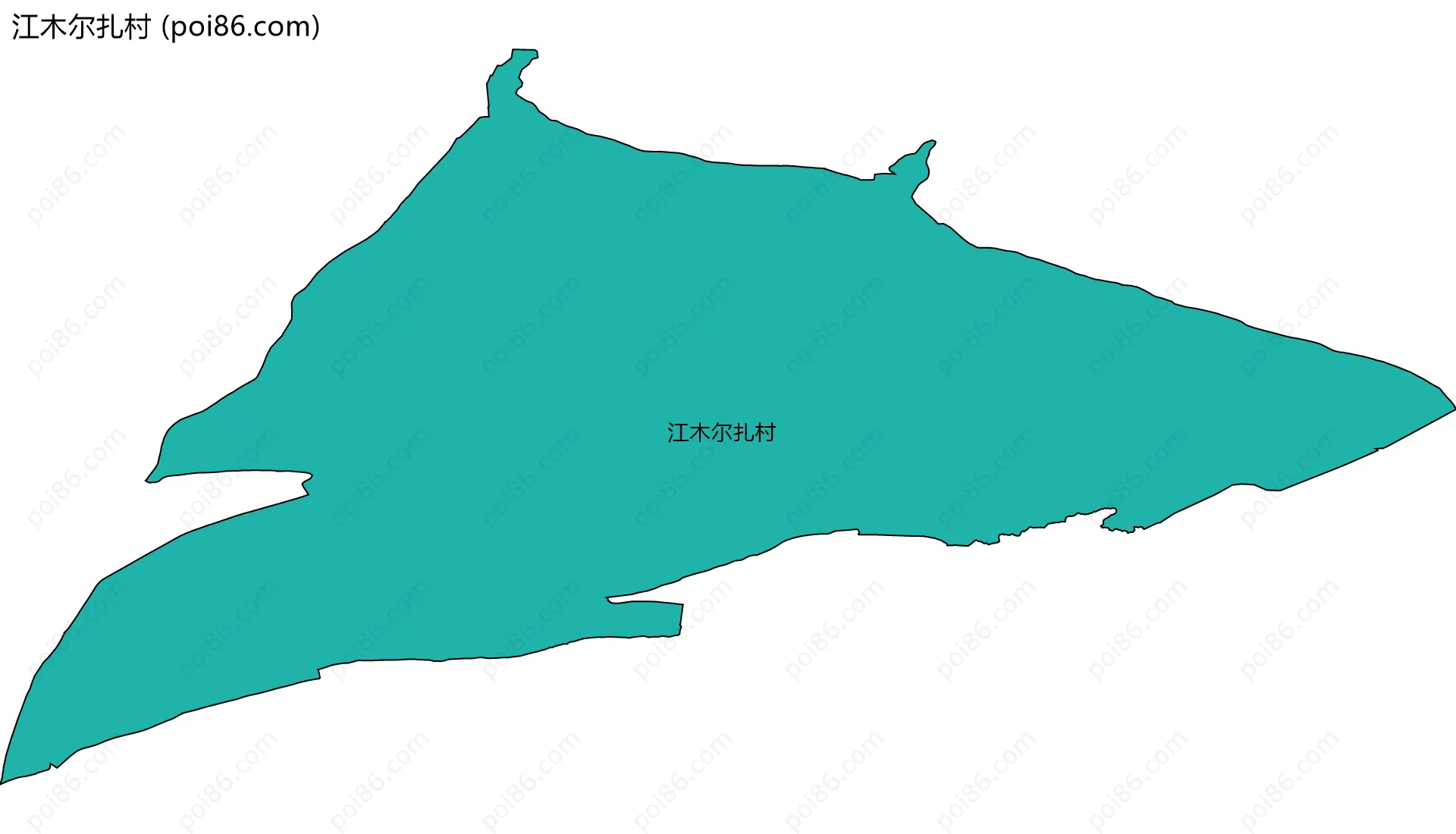 江木尔扎村边界地图