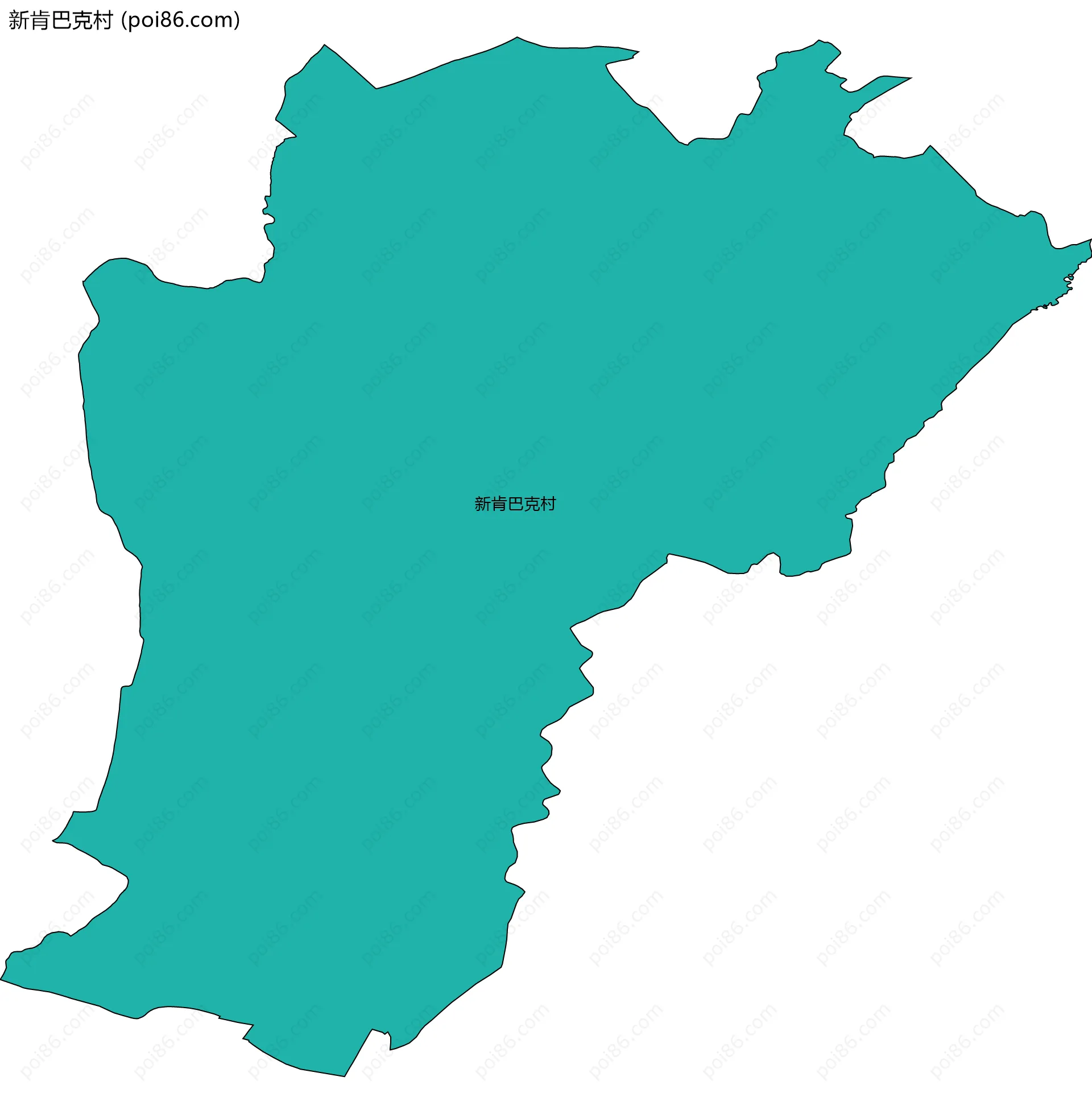 新肯巴克村边界地图