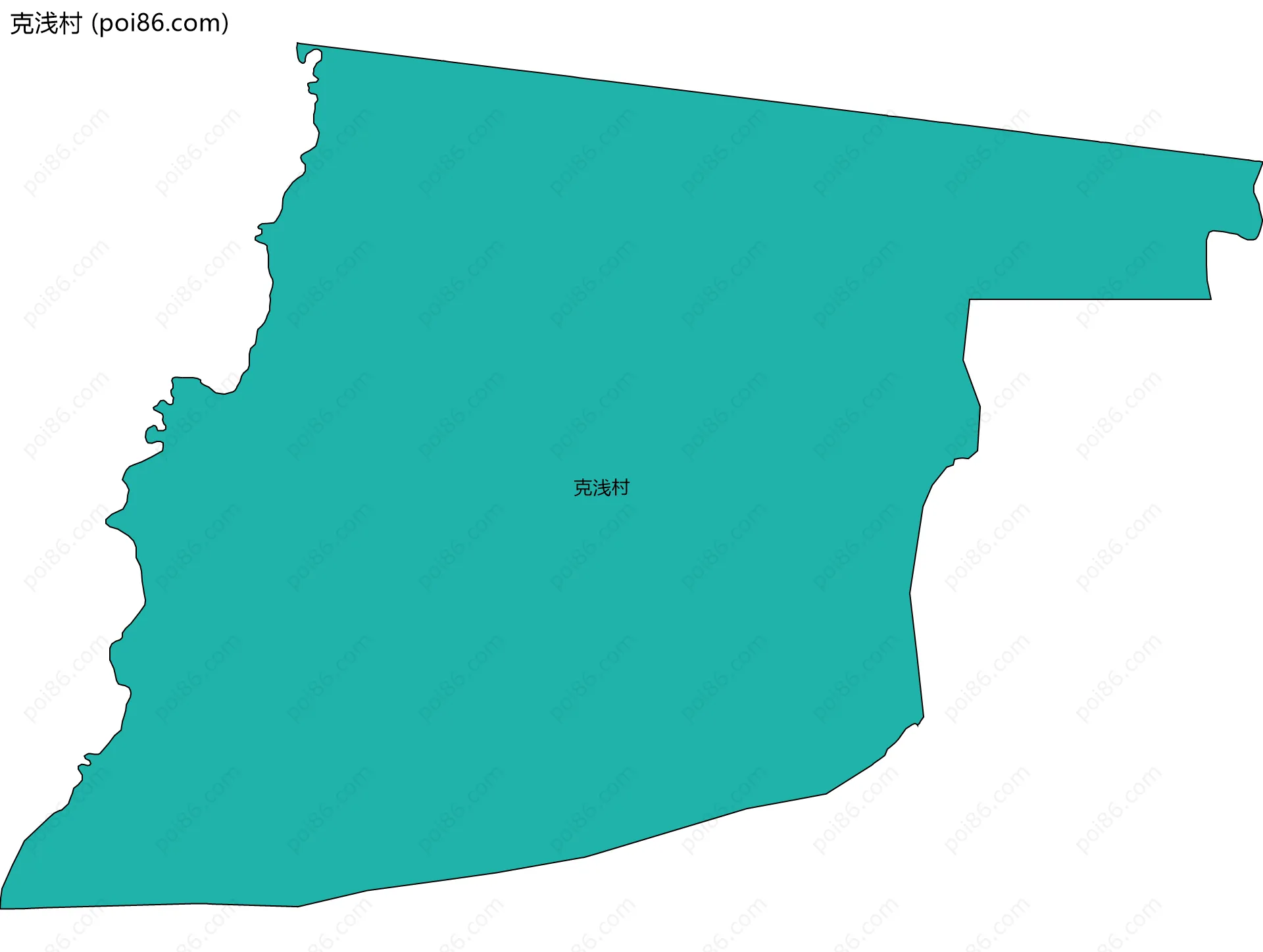克浅村边界地图