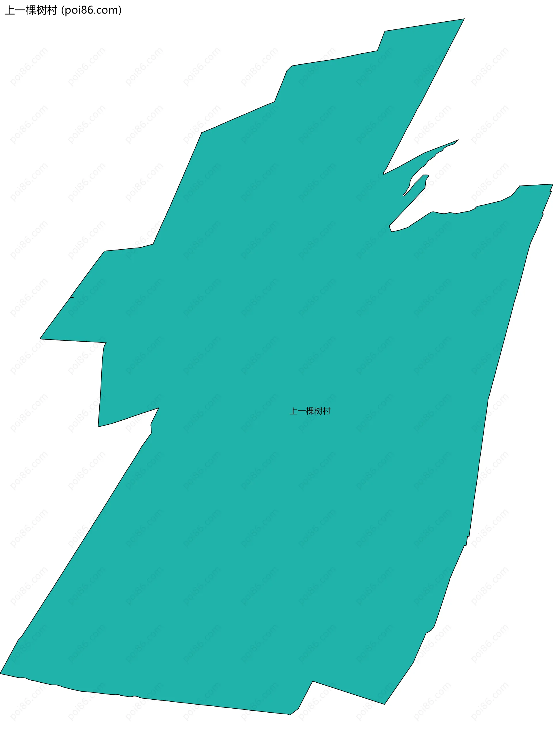 上一棵树村边界地图