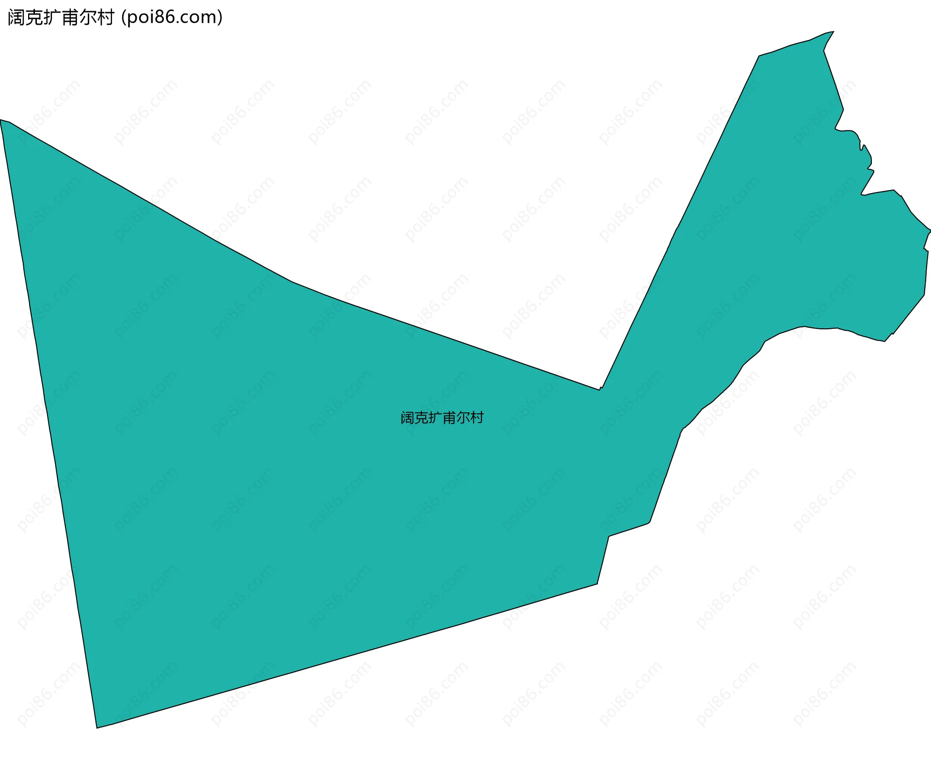 阔克扩甫尔村边界地图