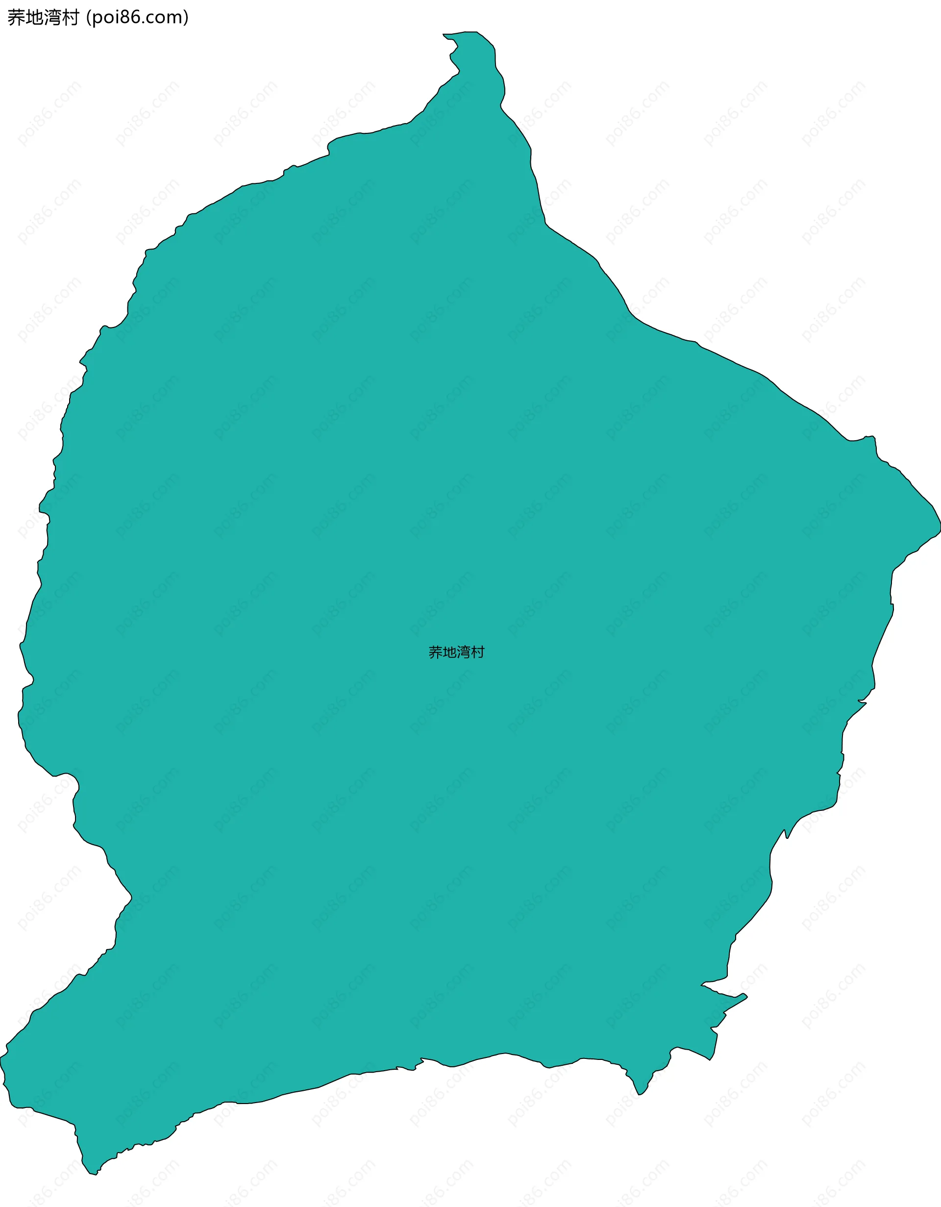 荞地湾村边界地图