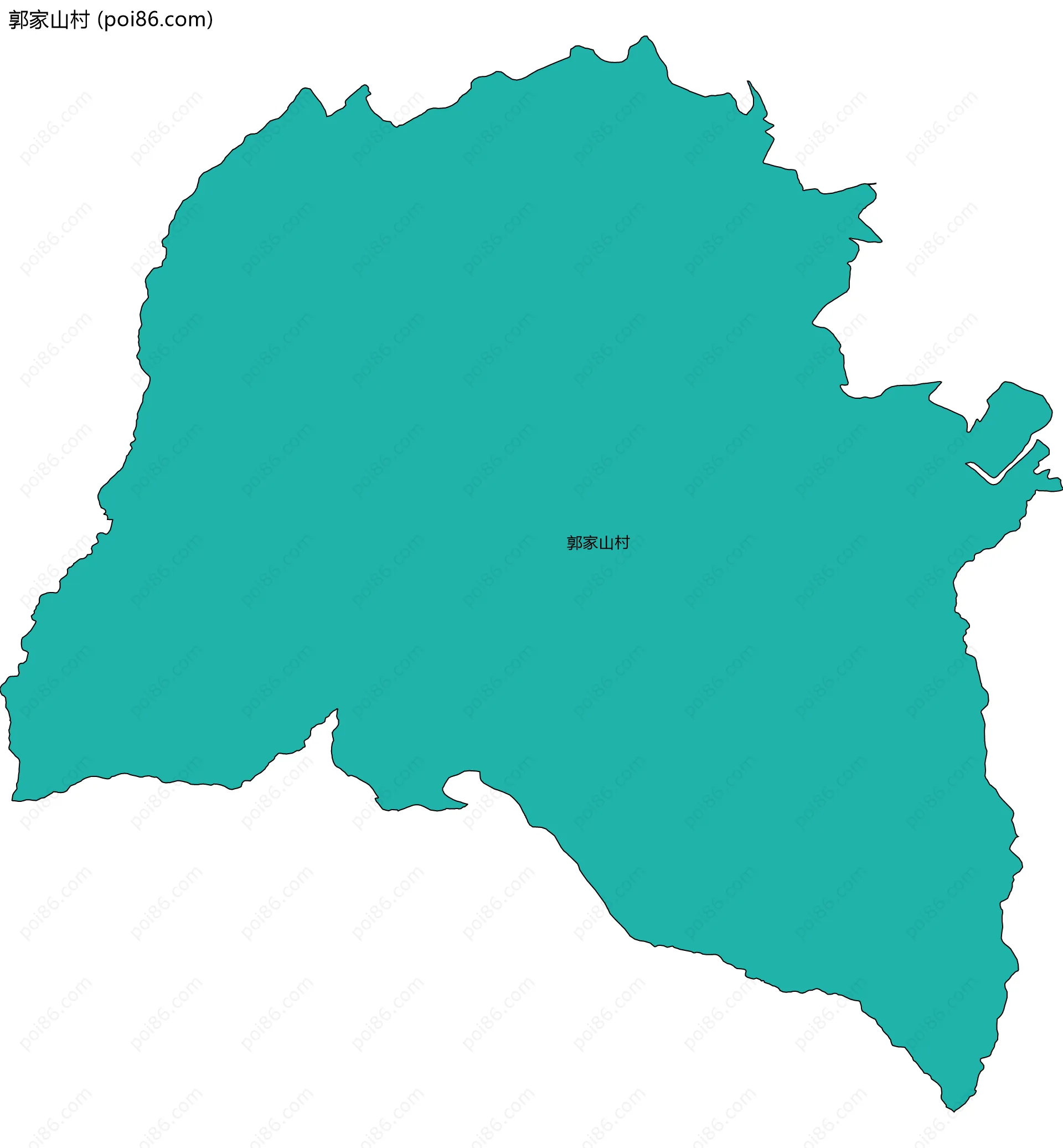 郭家山村边界地图