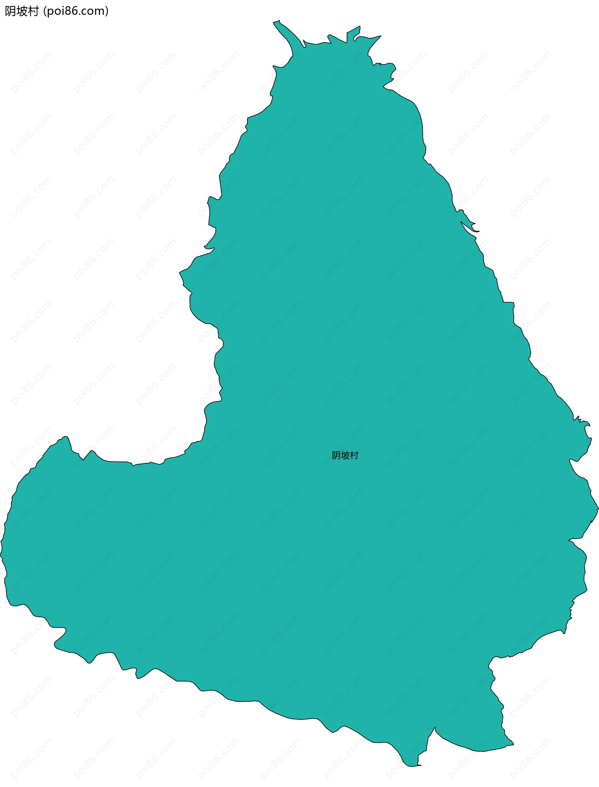 阴坡村边界地图
