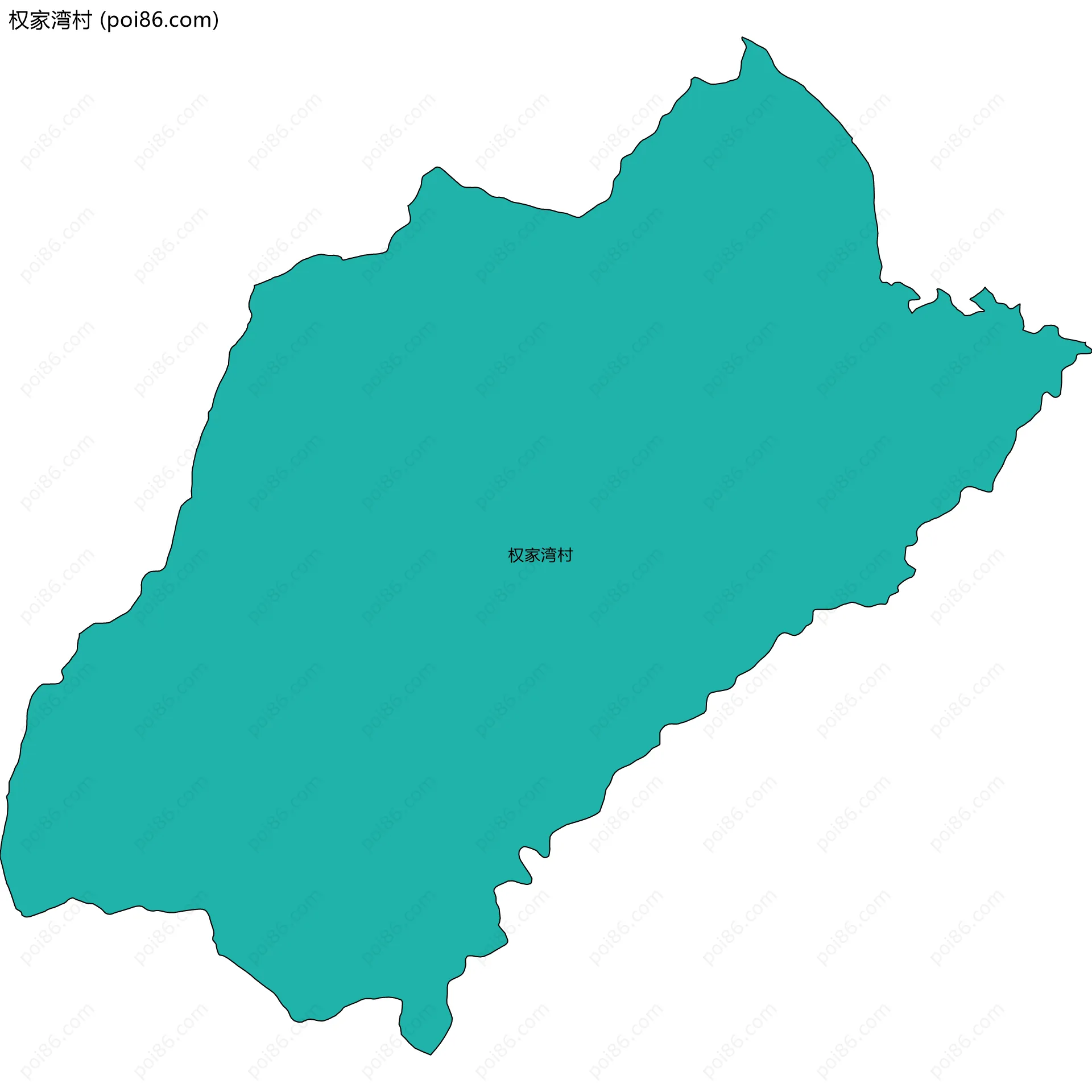 权家湾村边界地图