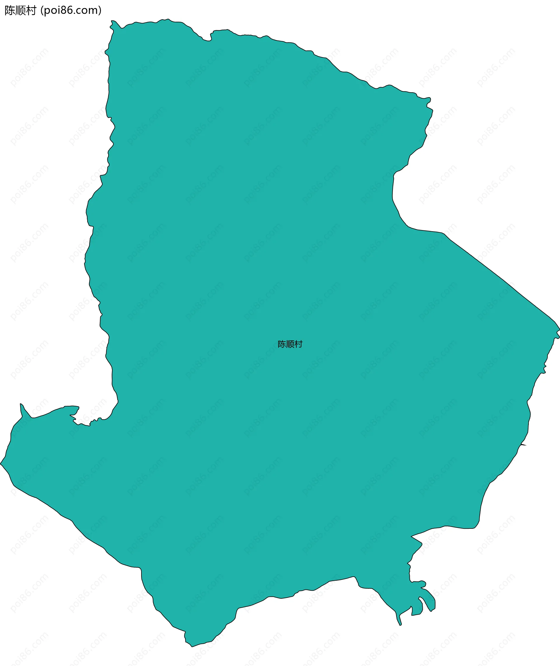 陈顺村边界地图