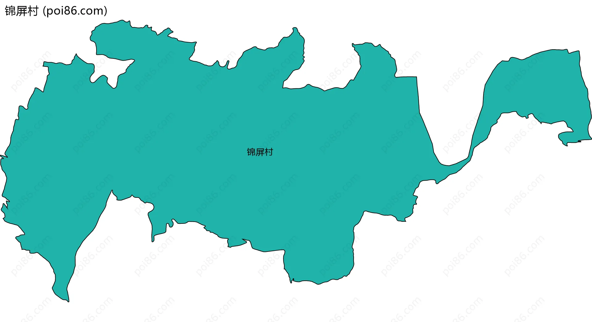 锦屏村边界地图