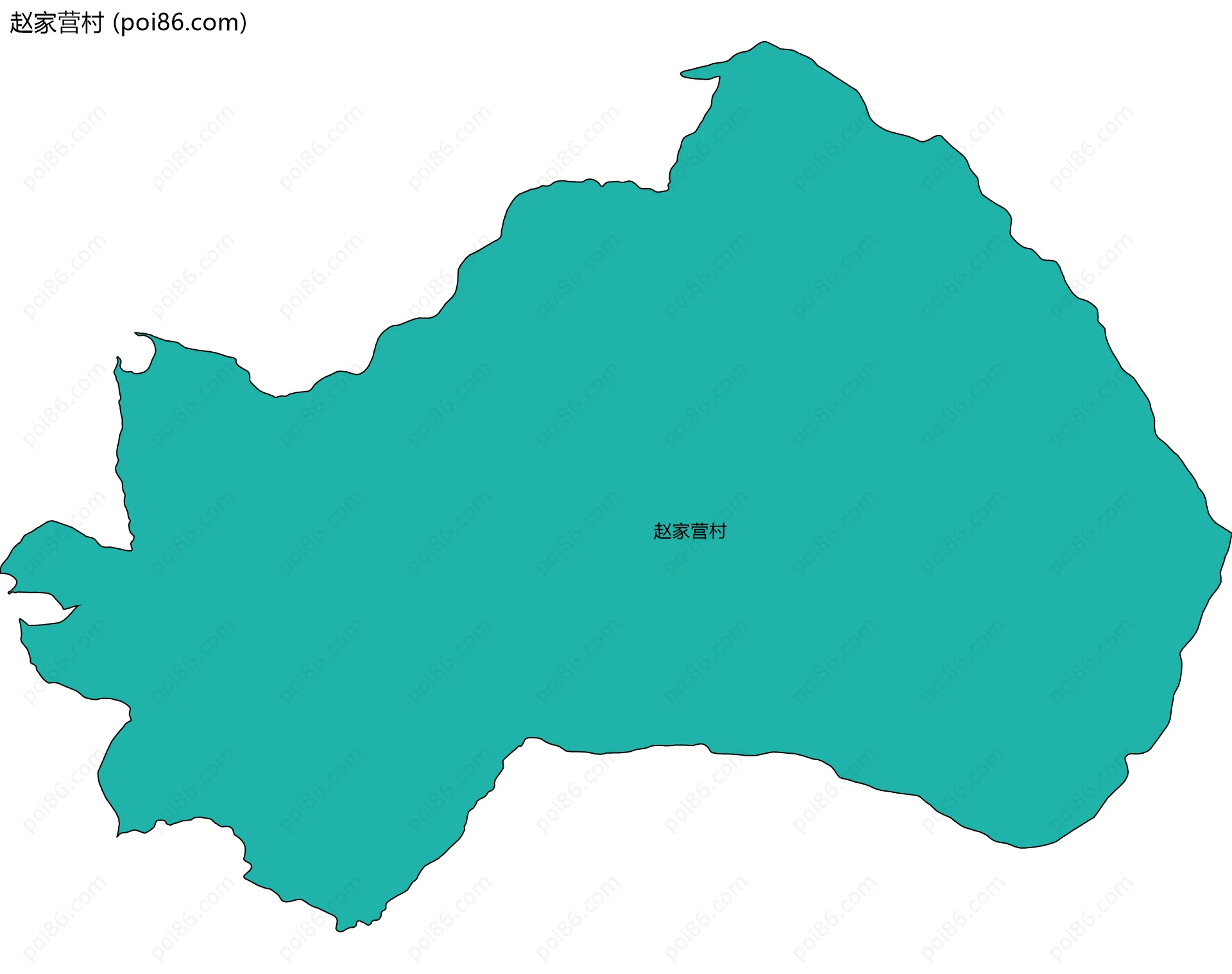 赵家营村边界地图