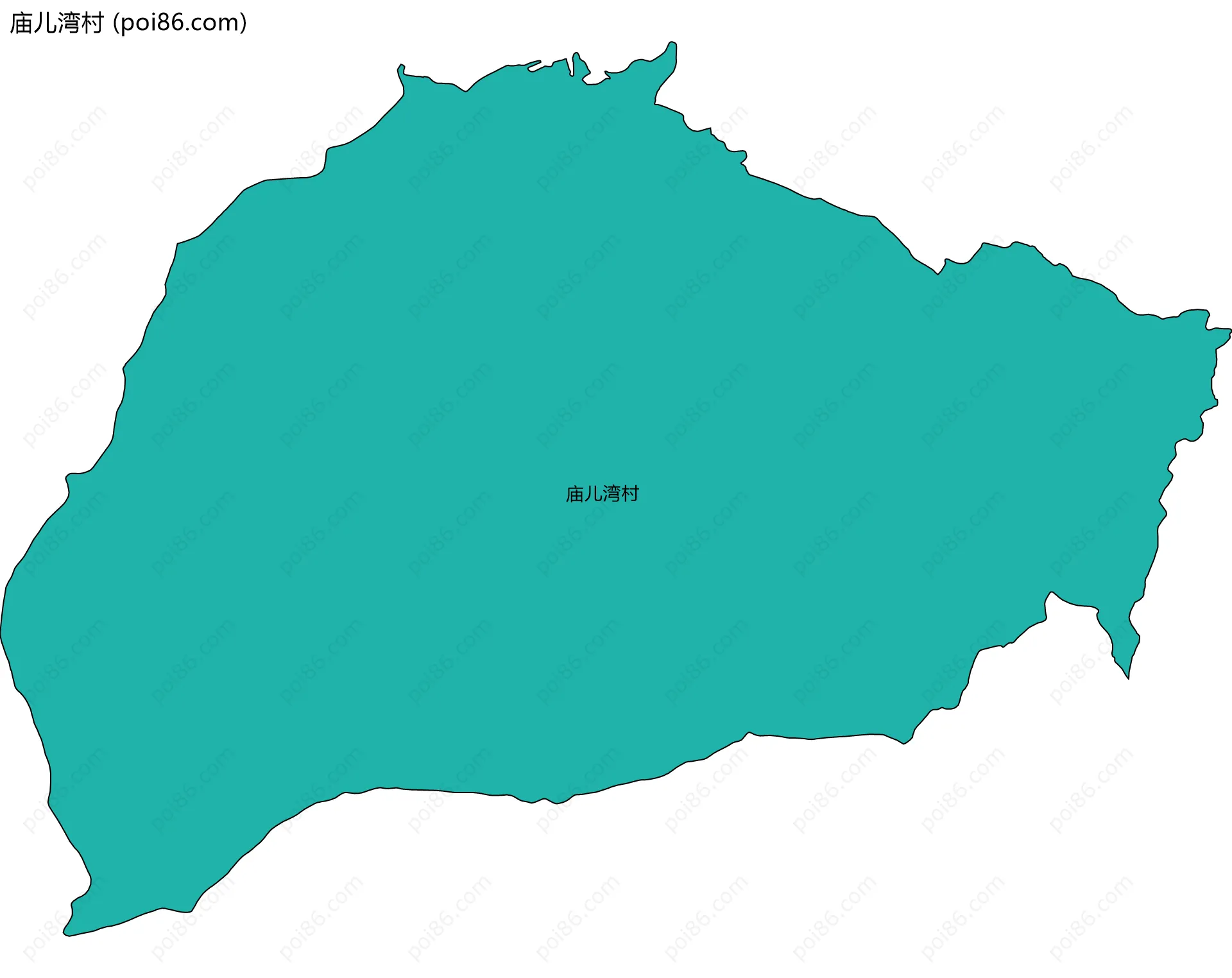 庙儿湾村边界地图