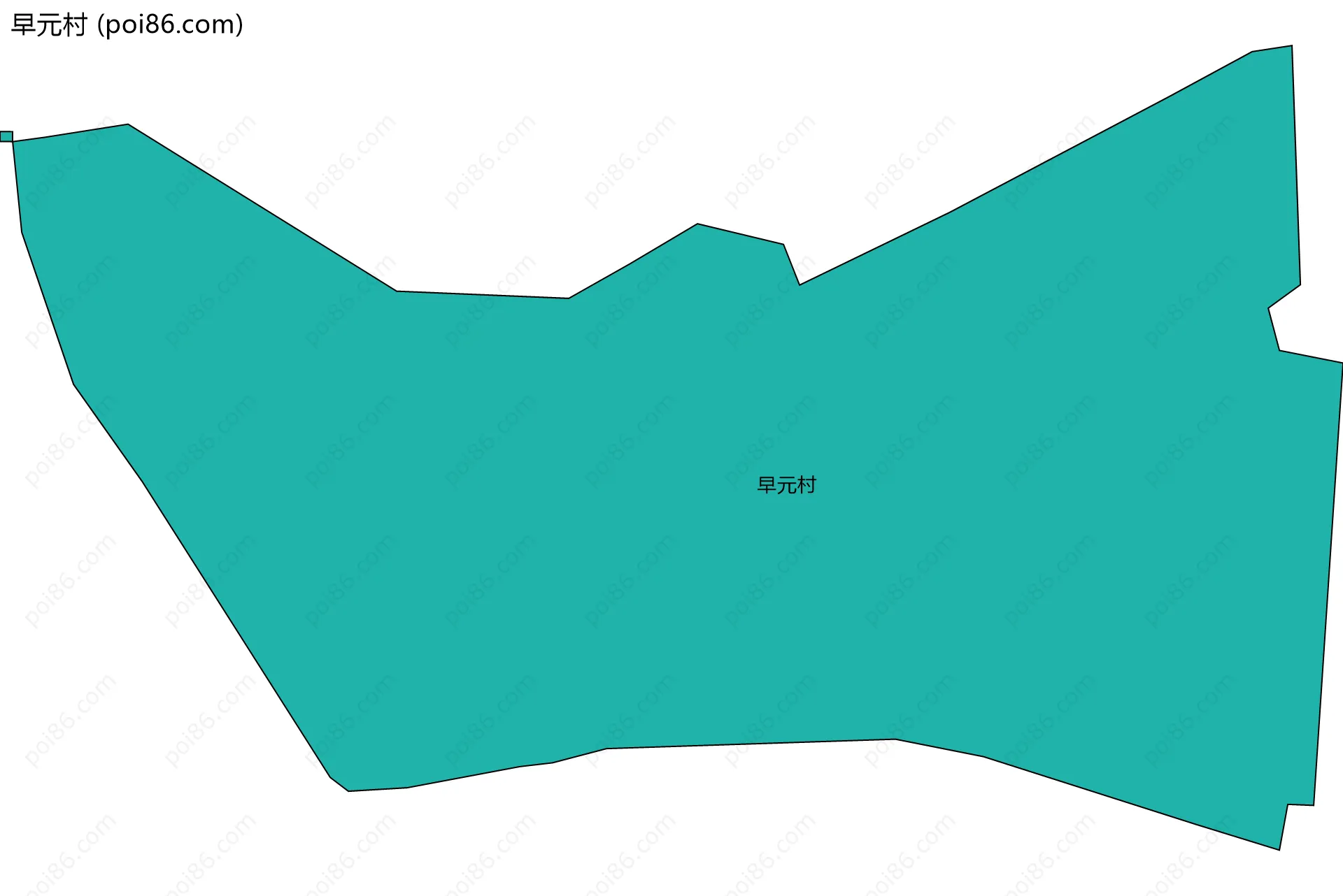 早元村边界地图
