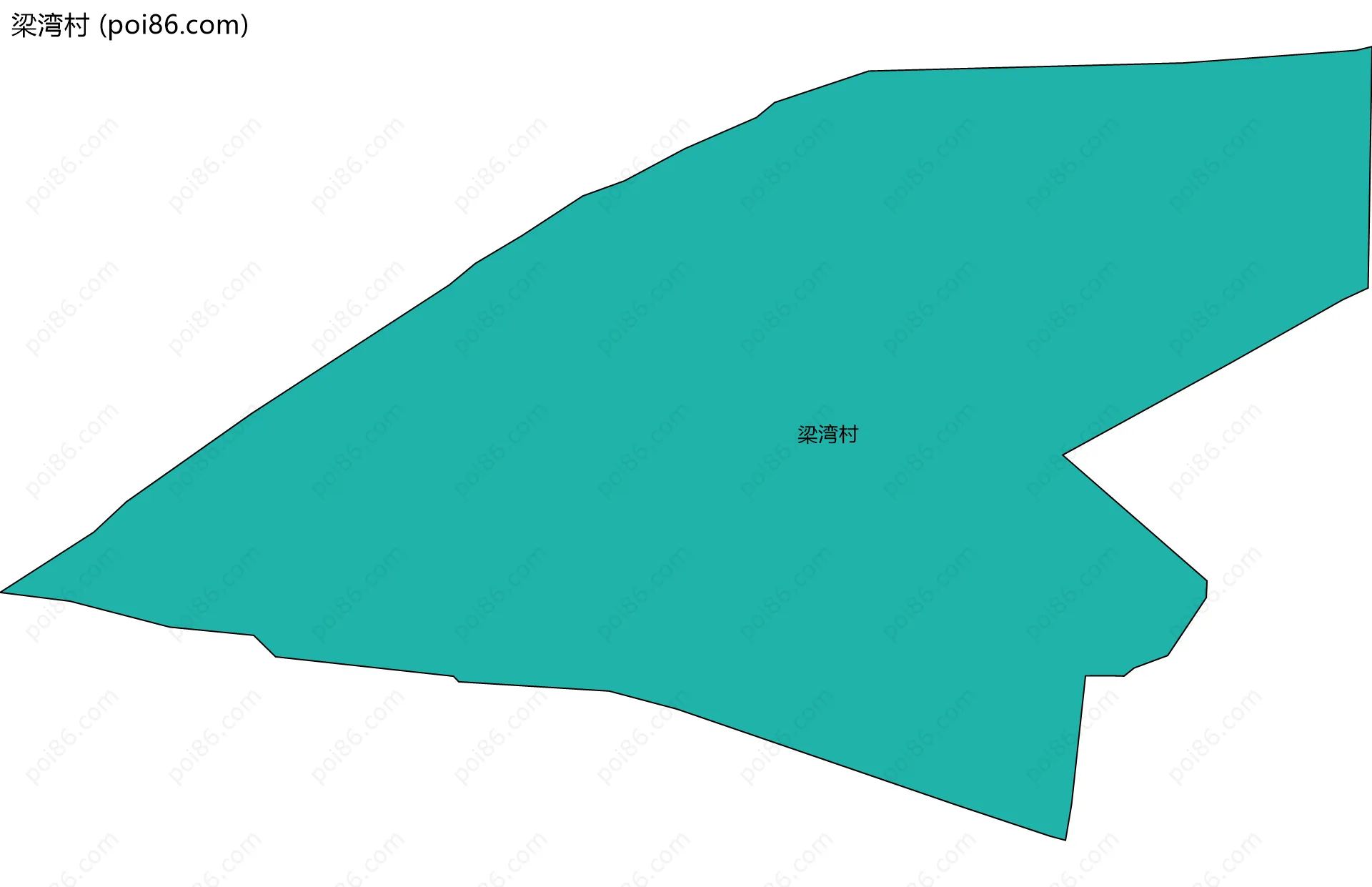 梁湾村边界地图