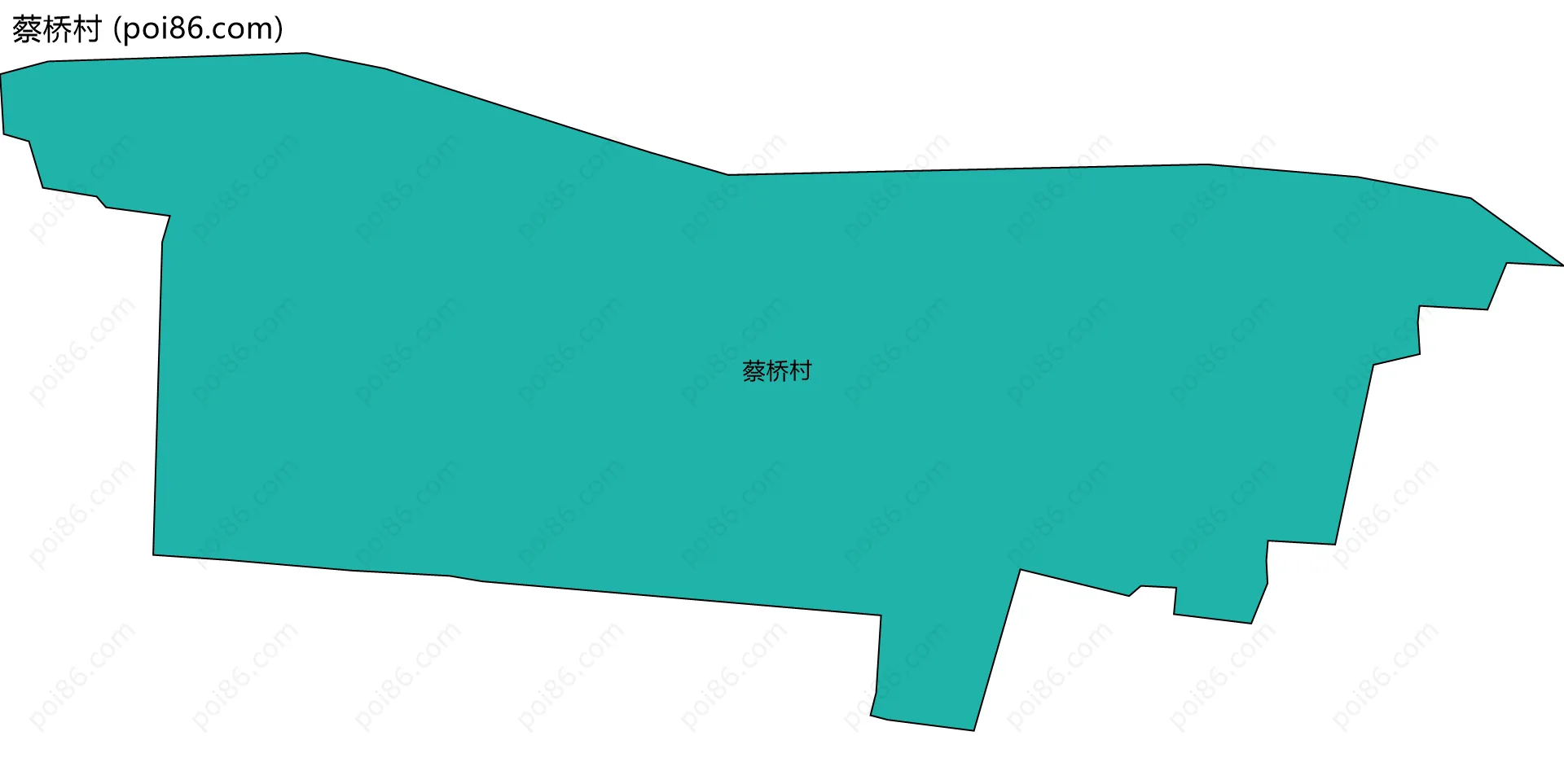 蔡桥村边界地图