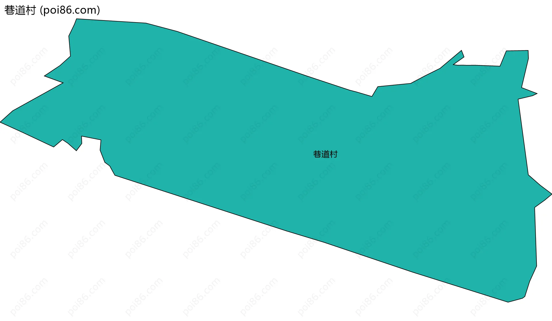 巷道村边界地图