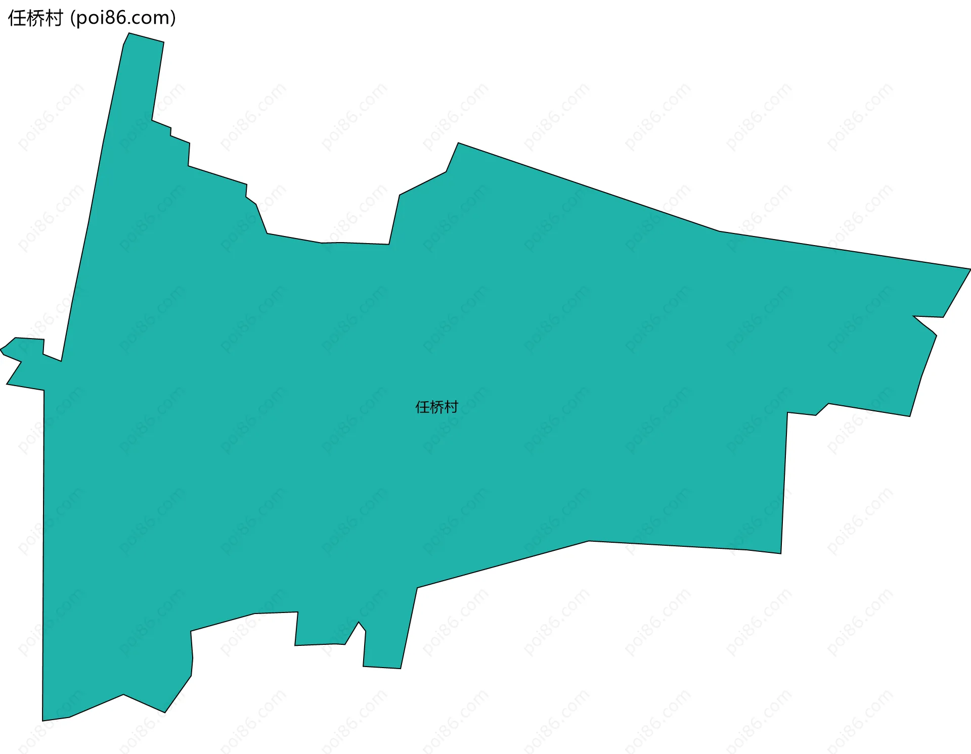 任桥村边界地图