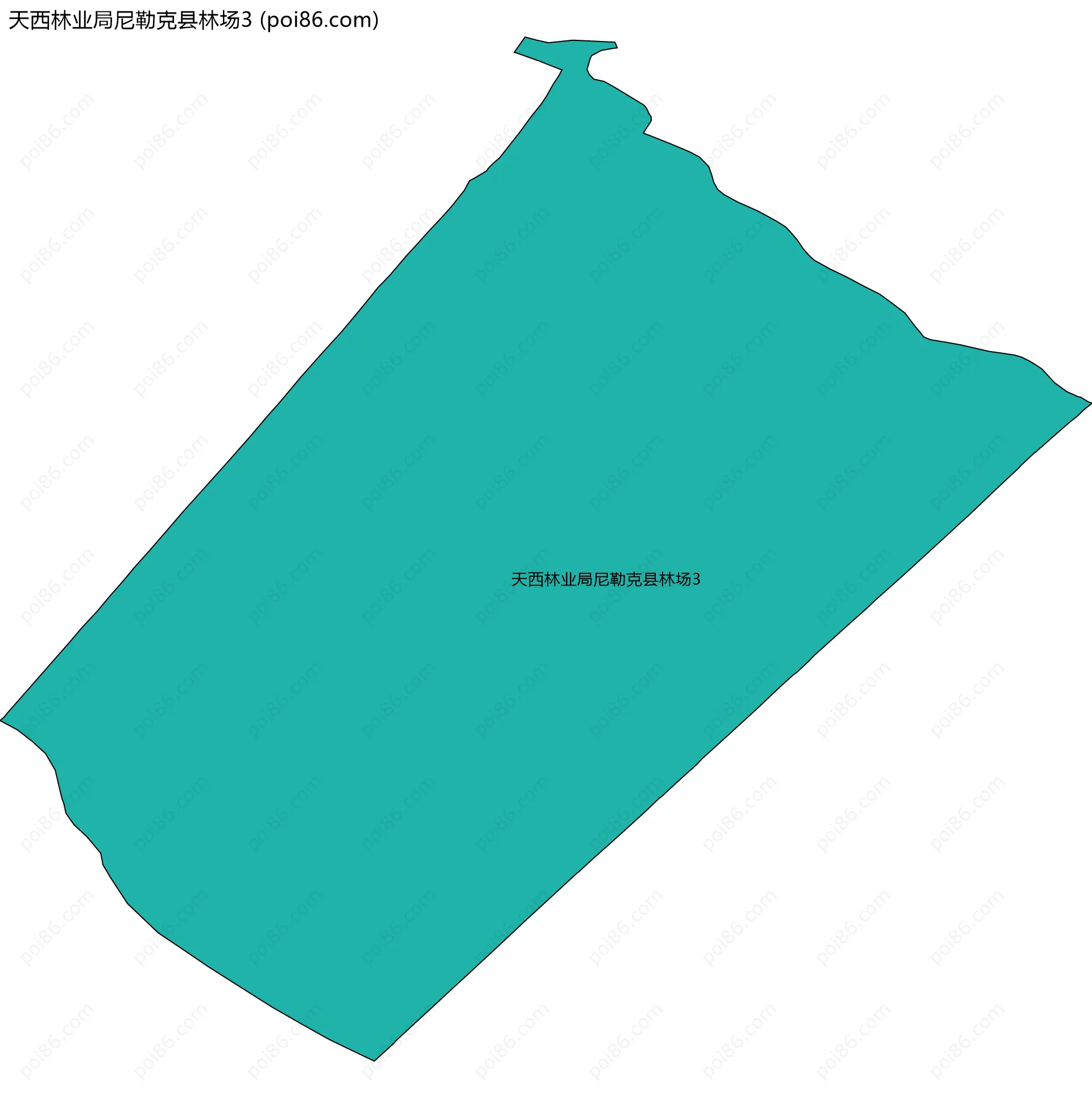 天西林业局尼勒克县林场3边界地图