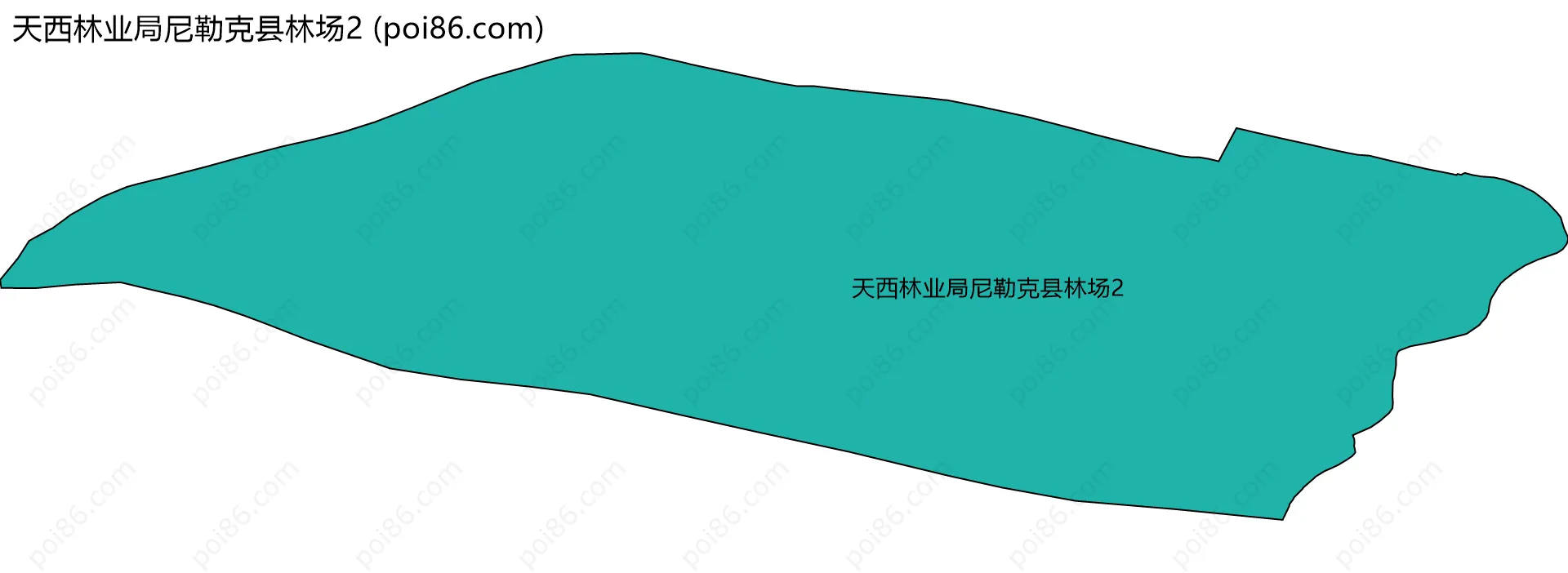 天西林业局尼勒克县林场2边界地图