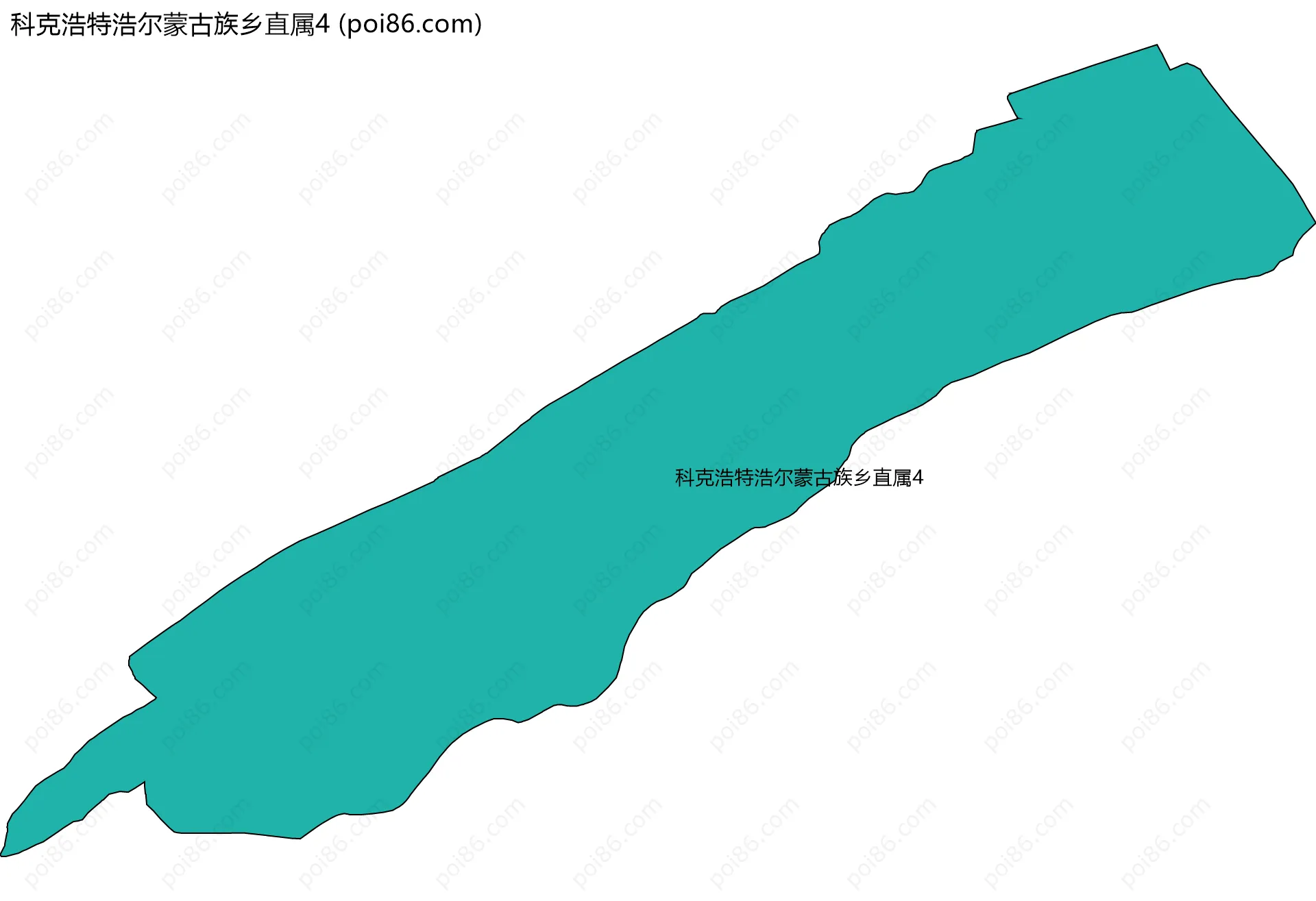 科克浩特浩尔蒙古族乡直属4边界地图