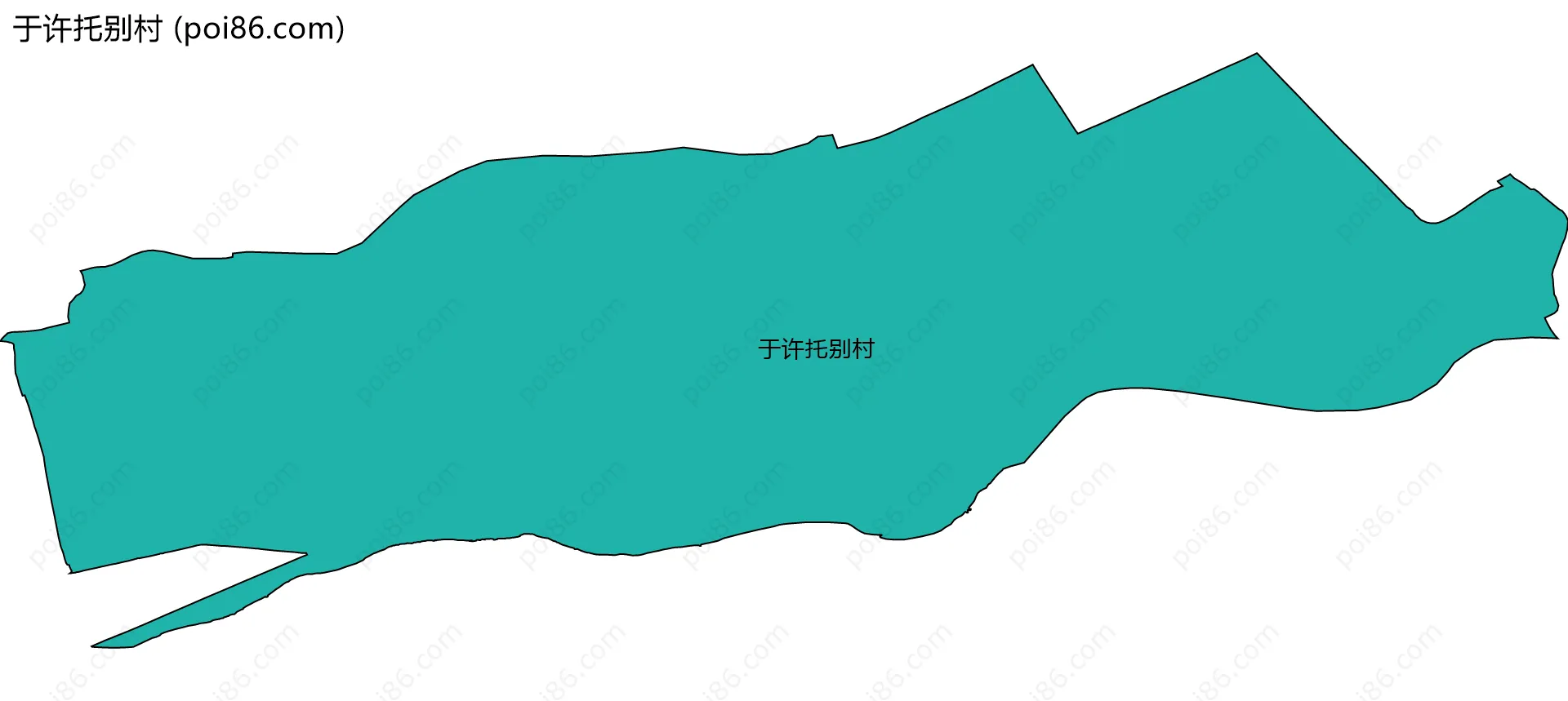 于许托别村边界地图