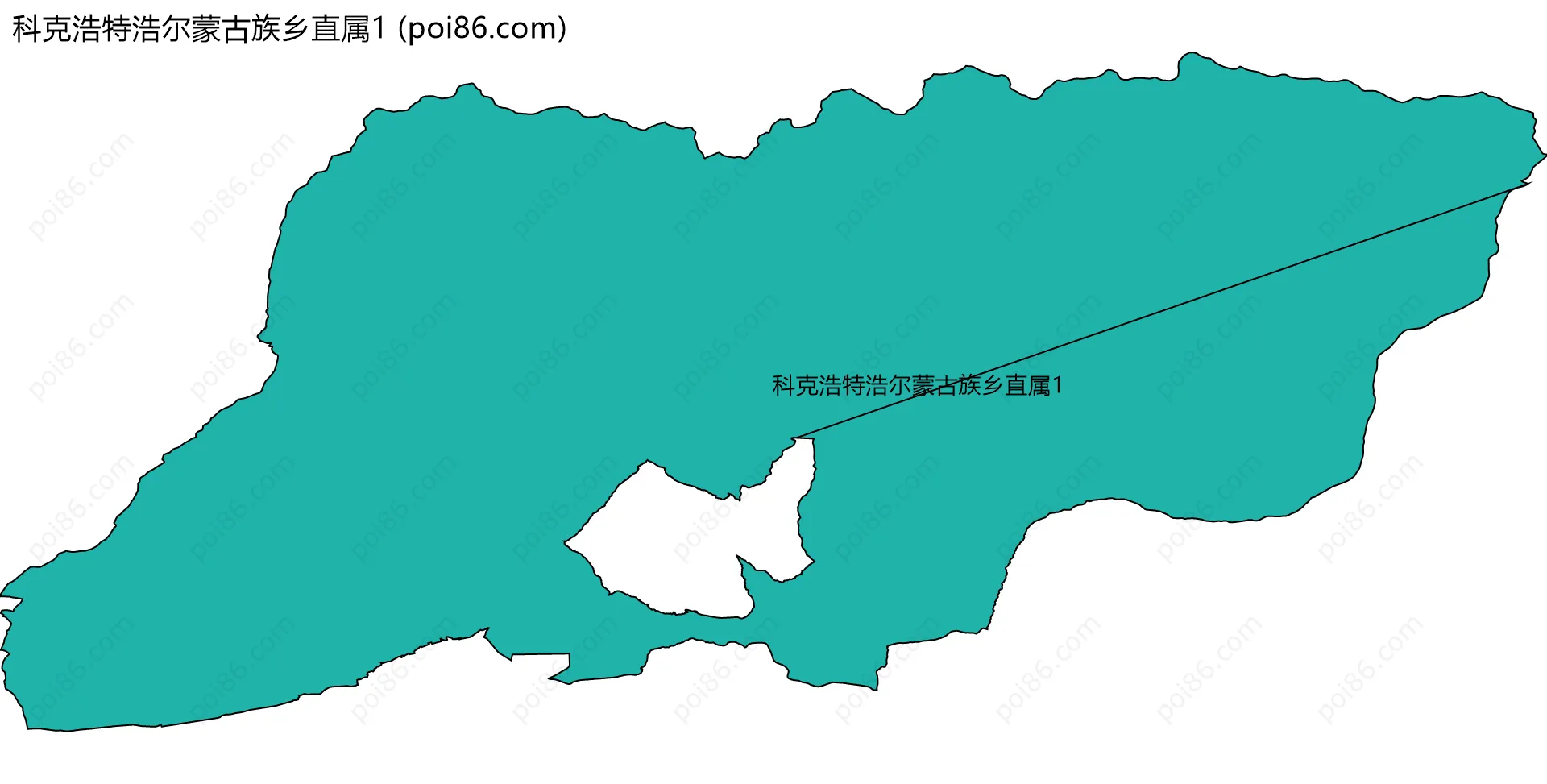 科克浩特浩尔蒙古族乡直属1边界地图