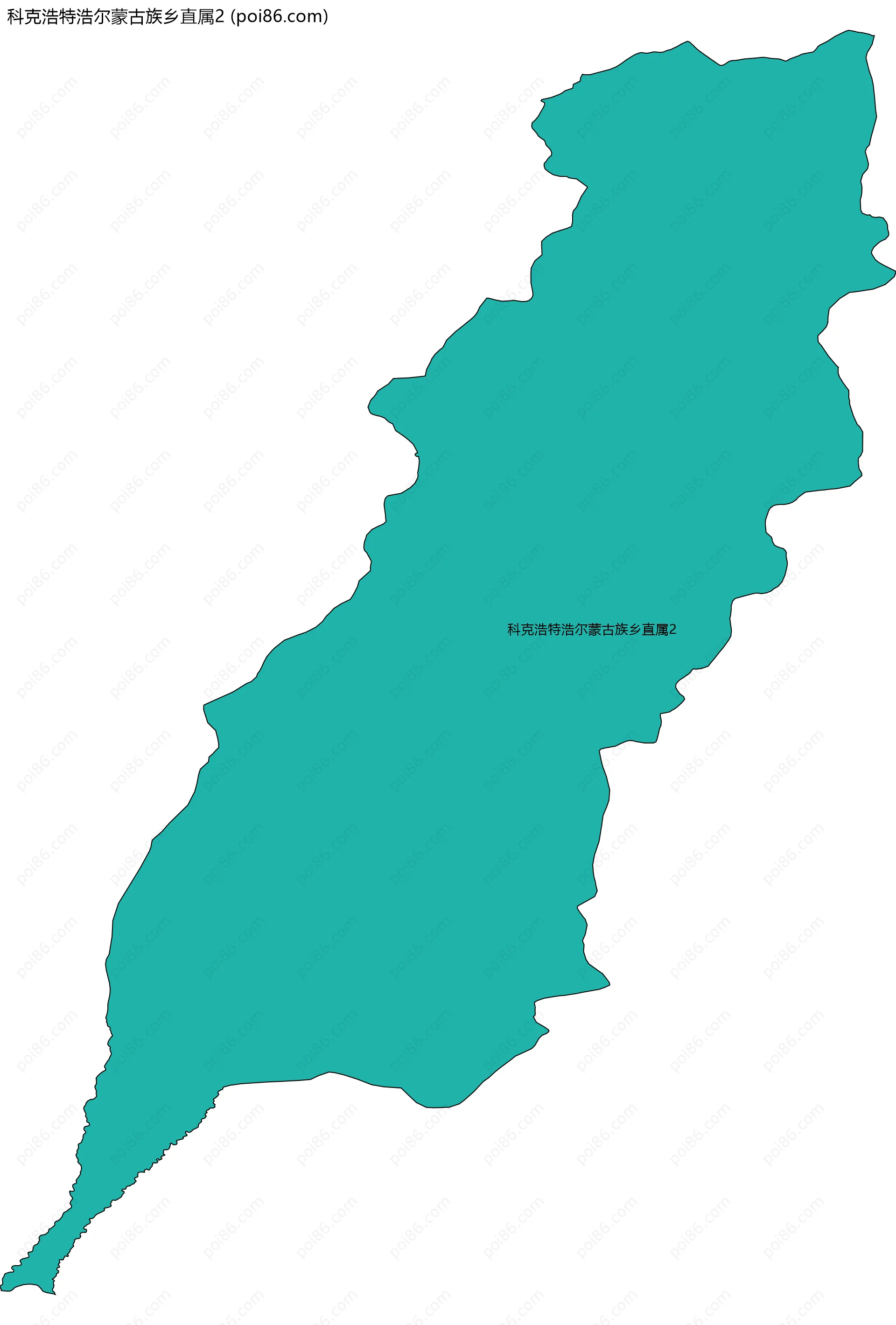 科克浩特浩尔蒙古族乡直属2边界地图