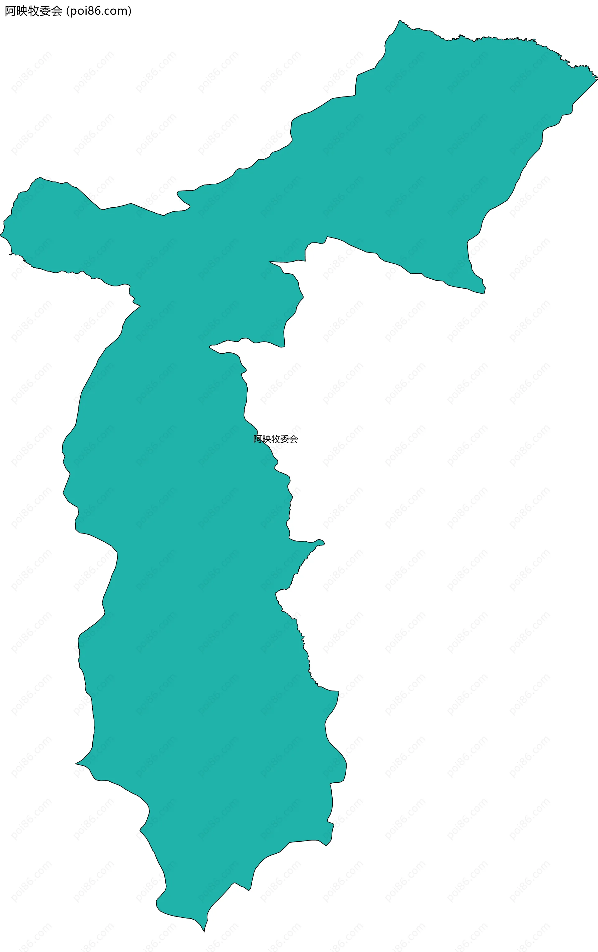 阿映牧委会边界地图