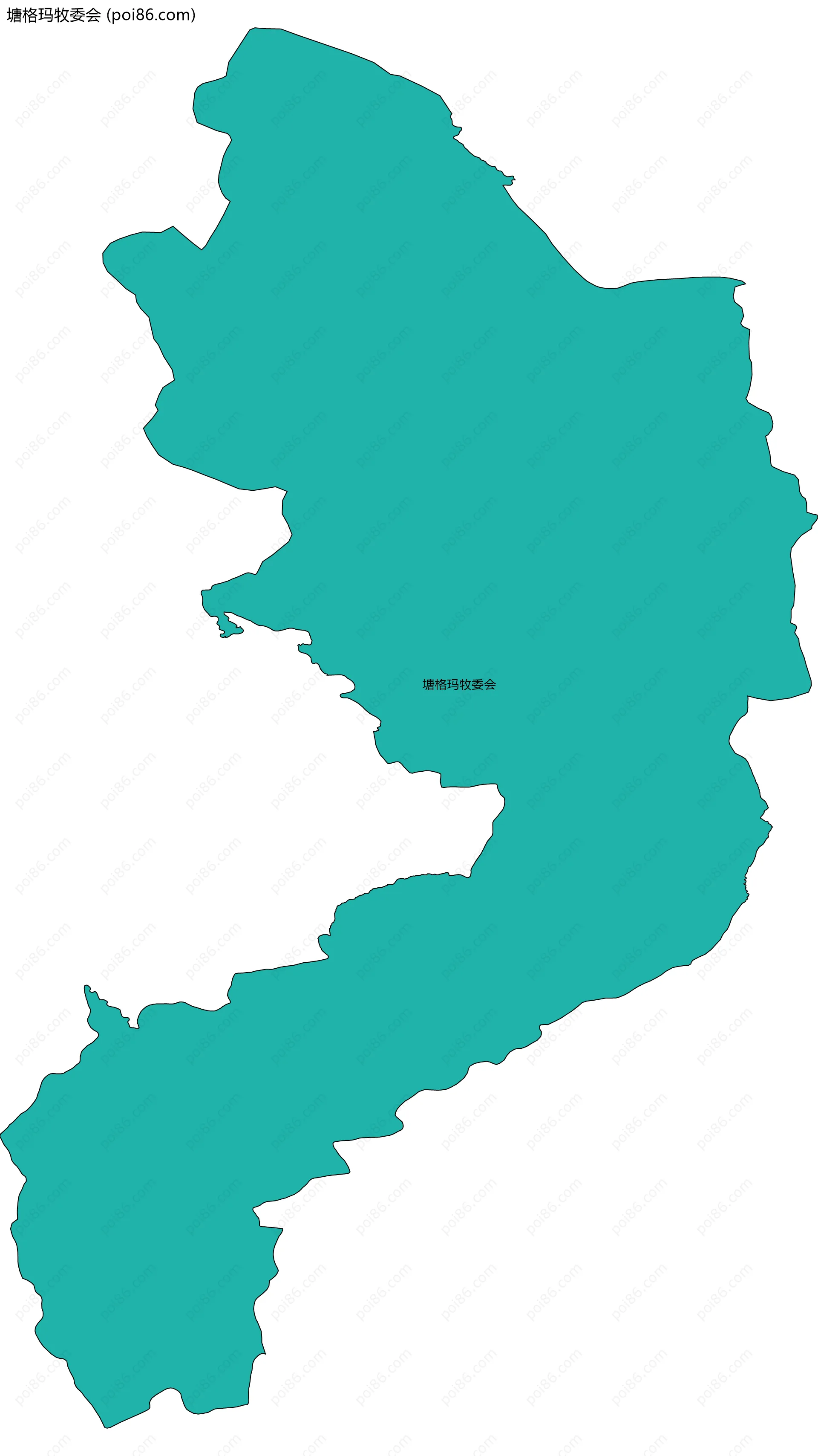 塘格玛牧委会边界地图