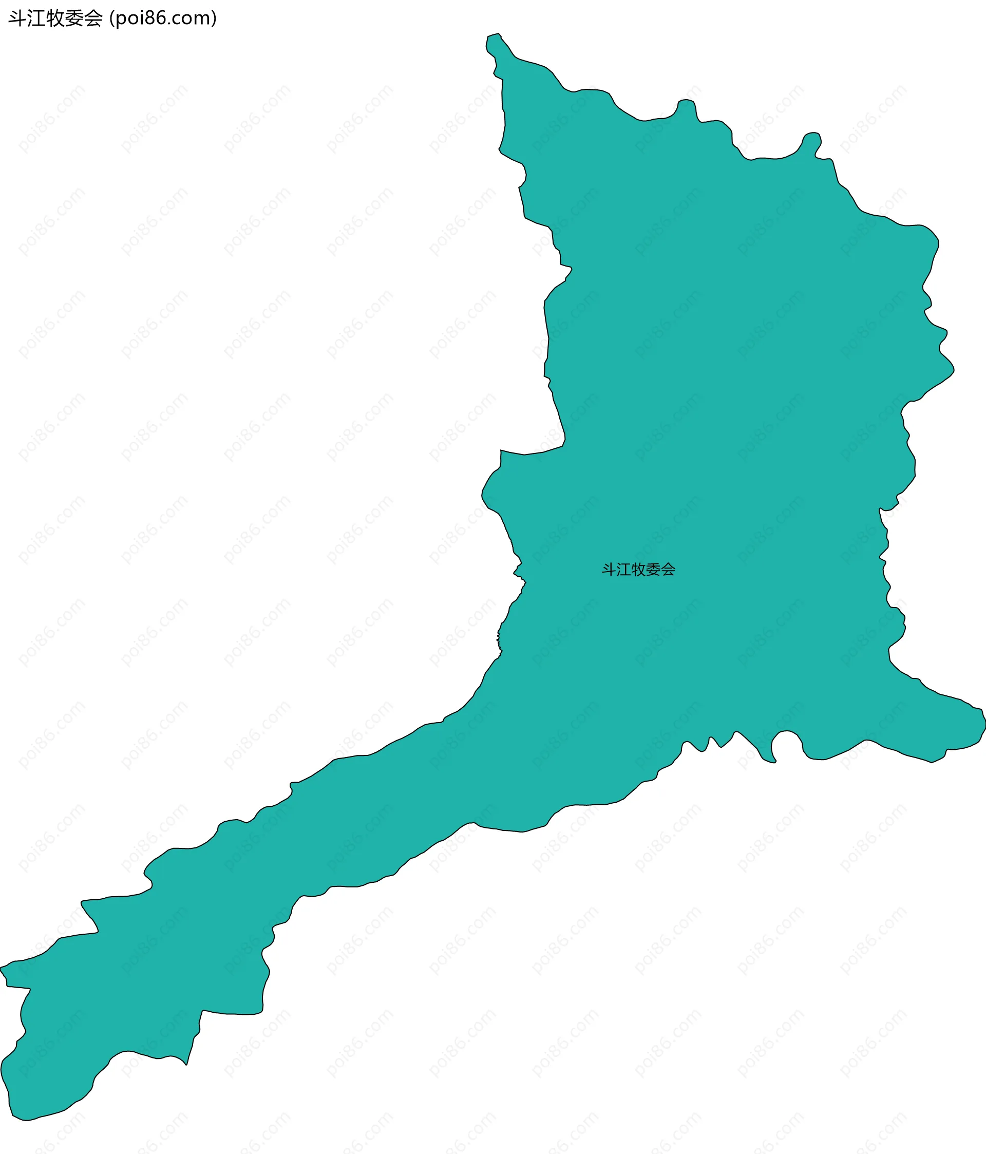 斗江牧委会边界地图