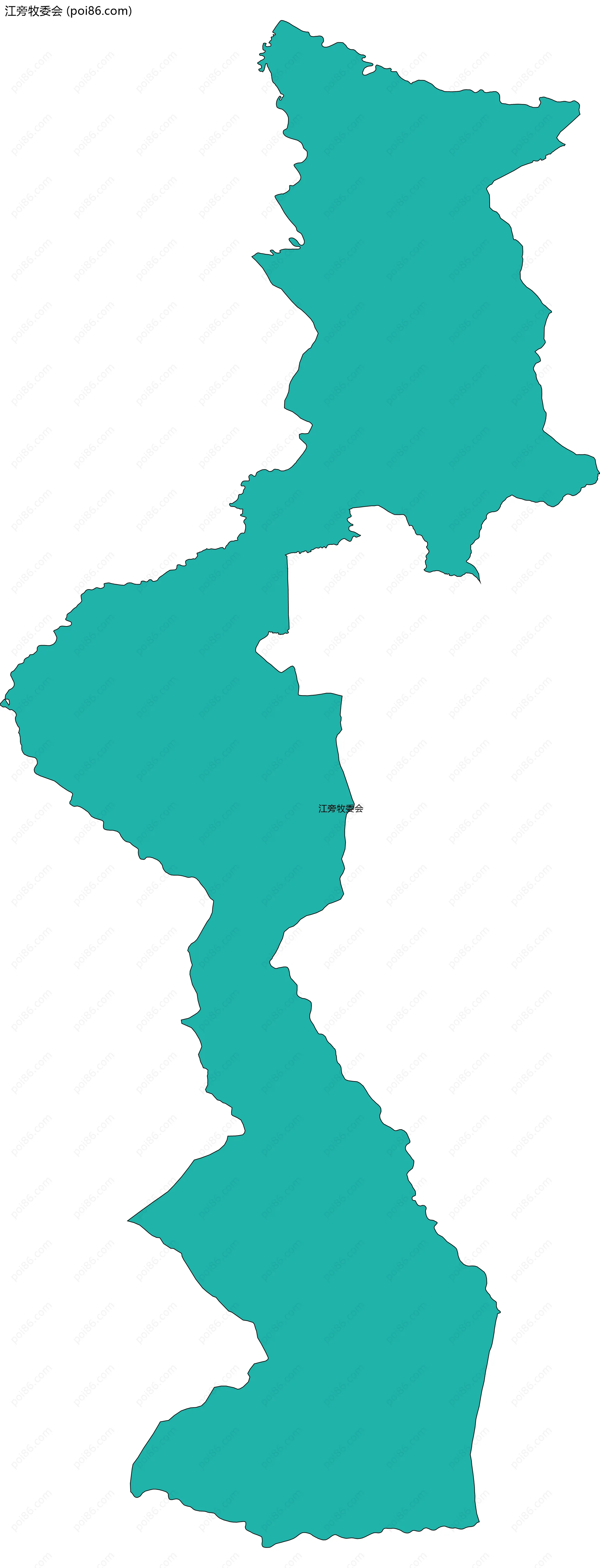 江旁牧委会边界地图