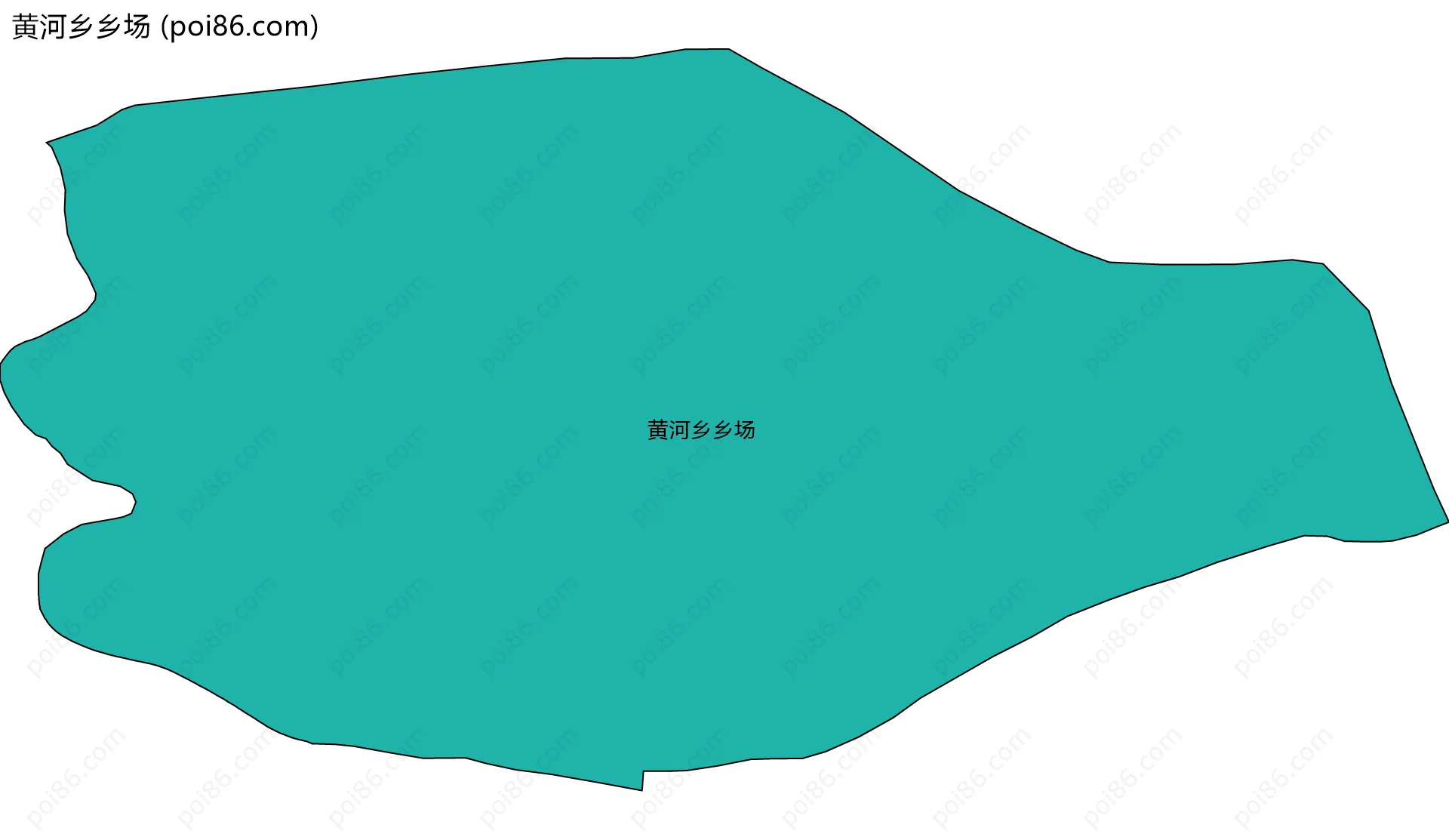 黄河乡乡场边界地图