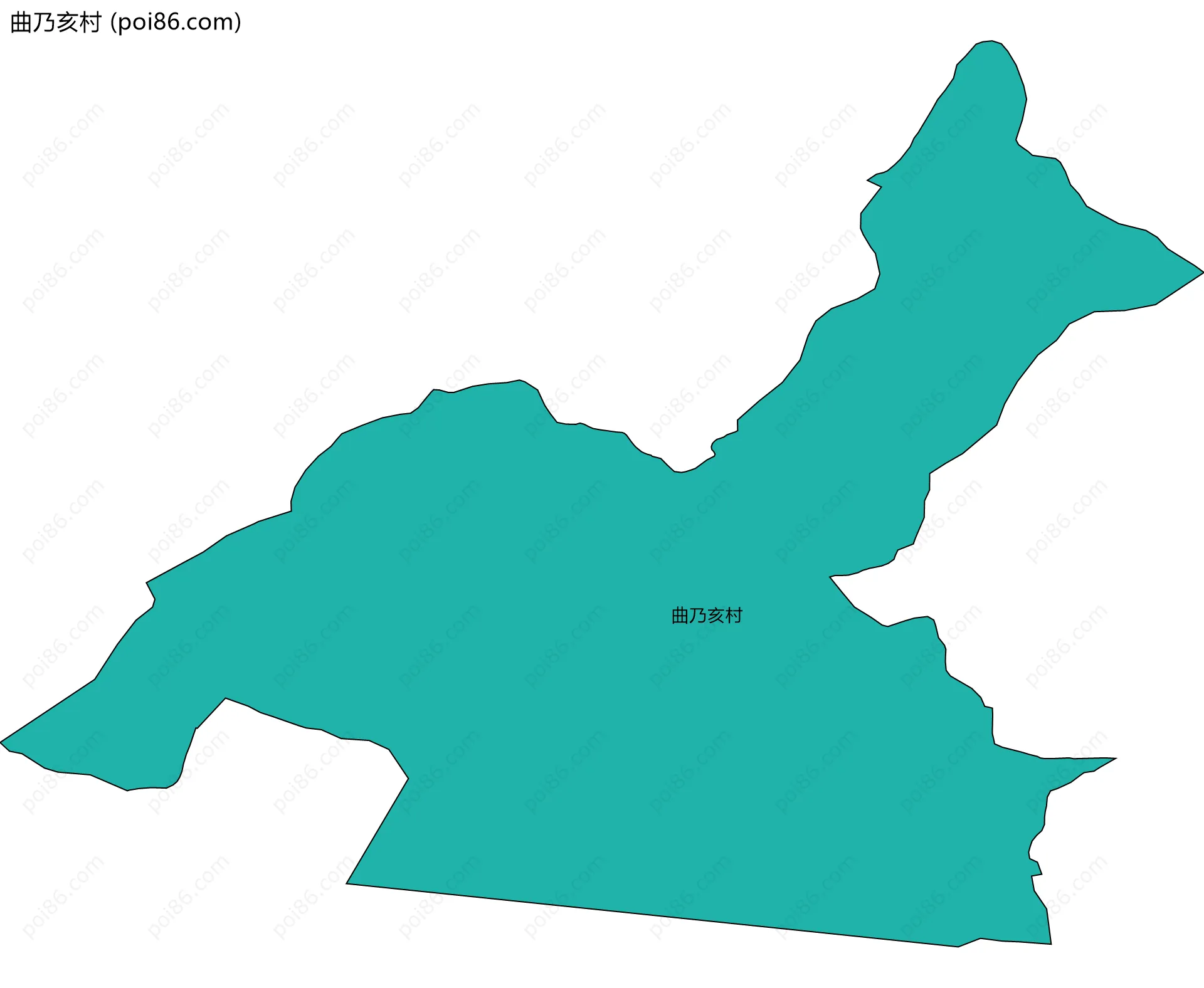 曲乃亥村边界地图