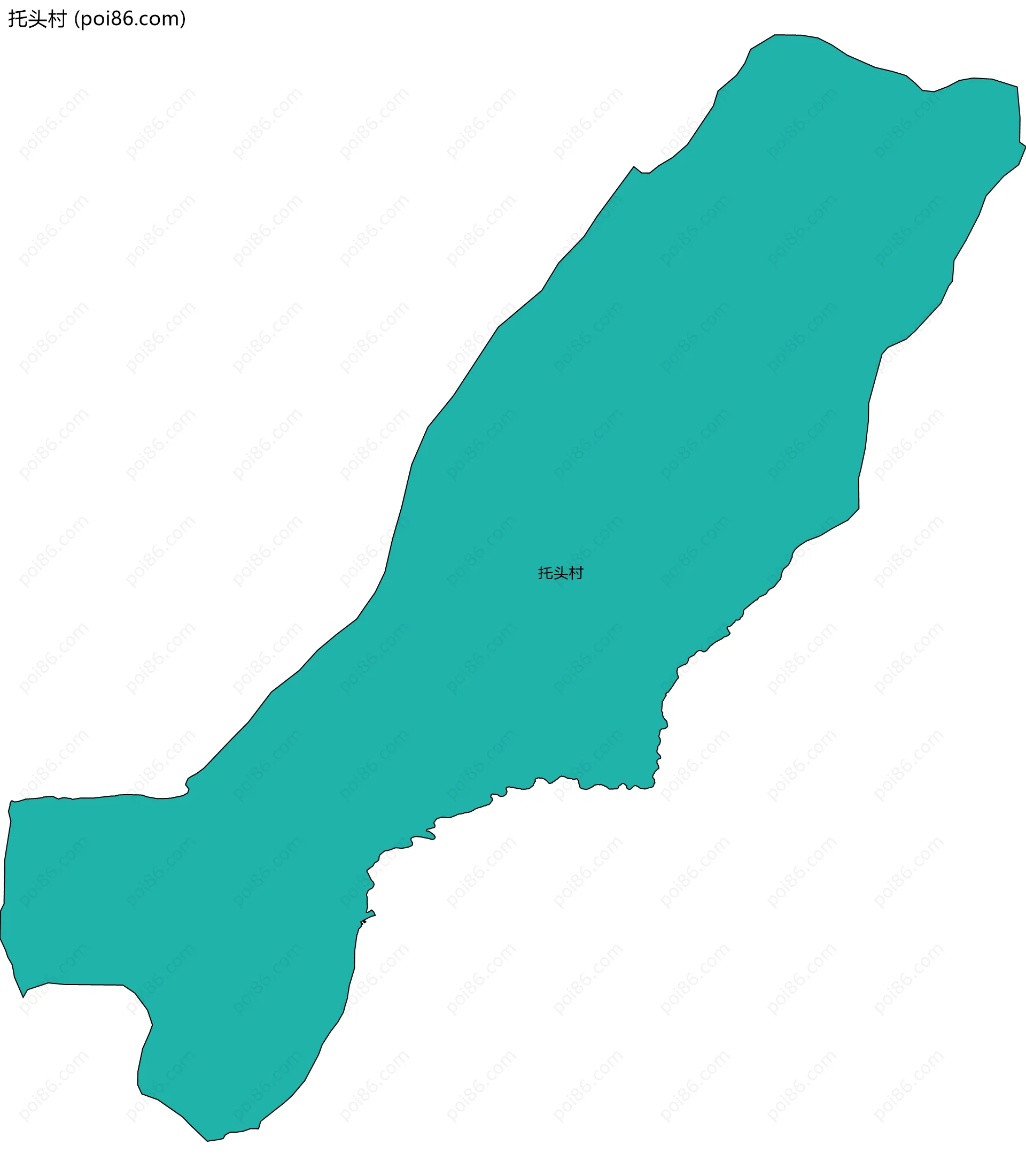 托头村边界地图