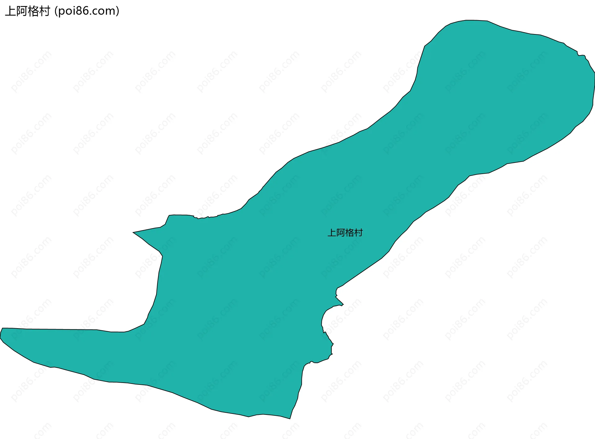 上阿格村边界地图