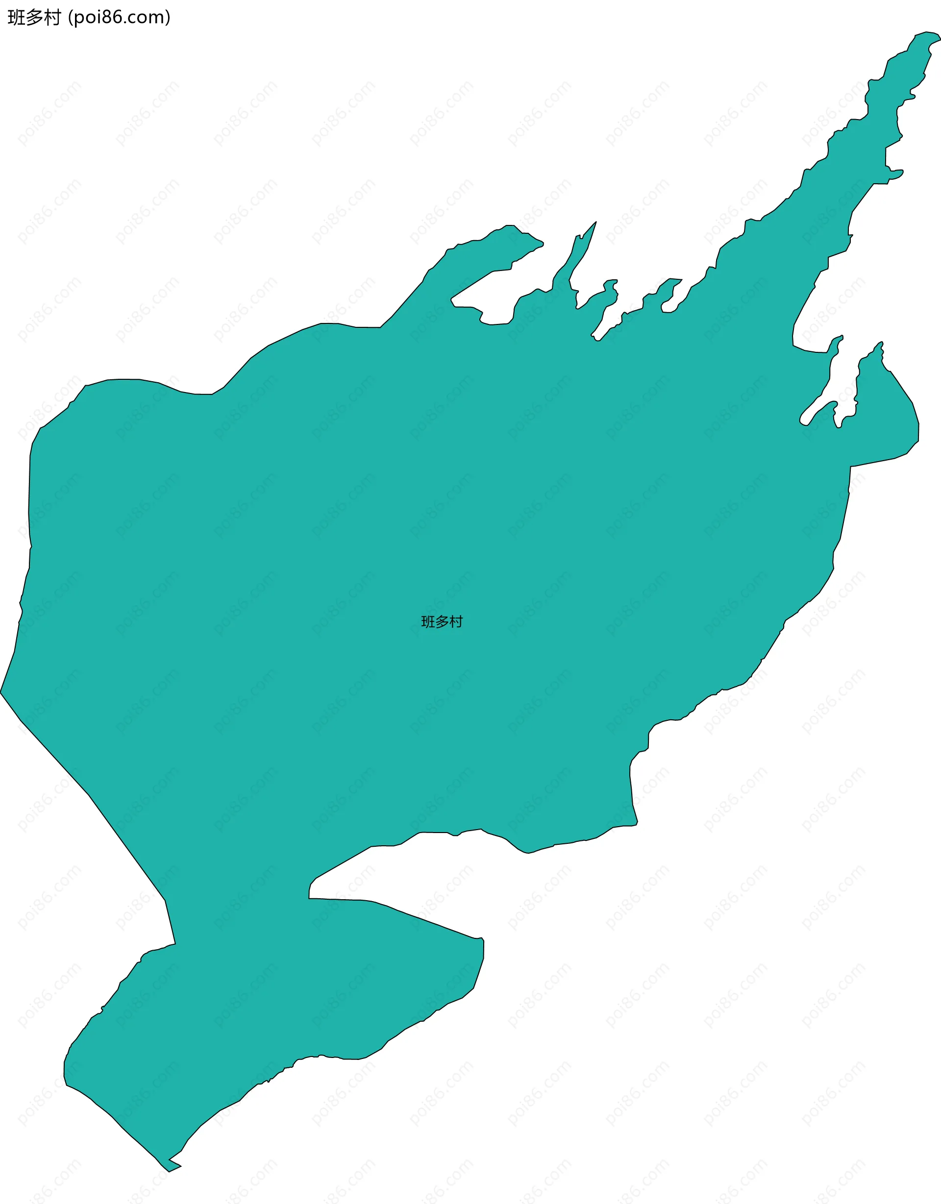 班多村边界地图