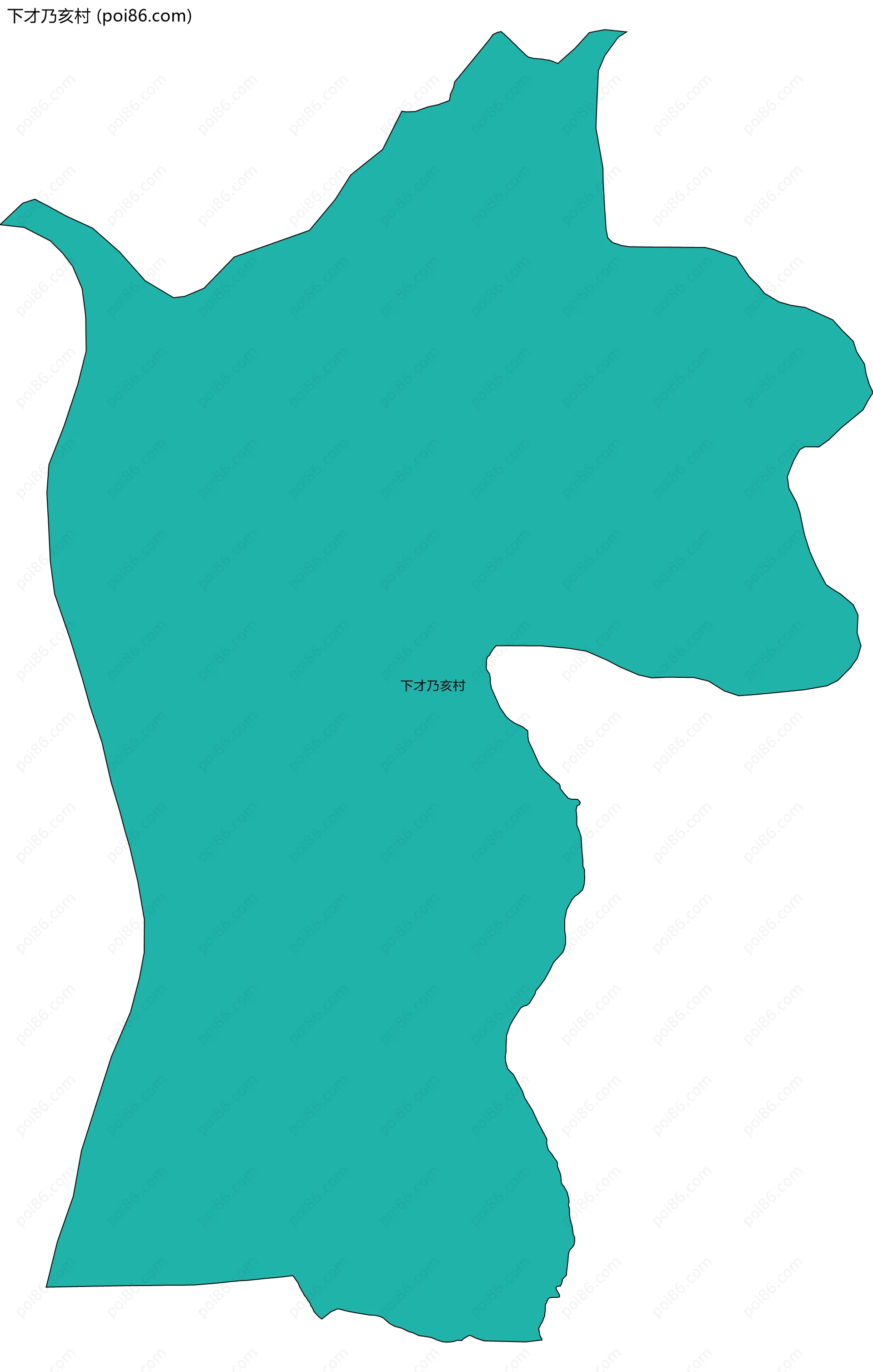 下才乃亥村边界地图