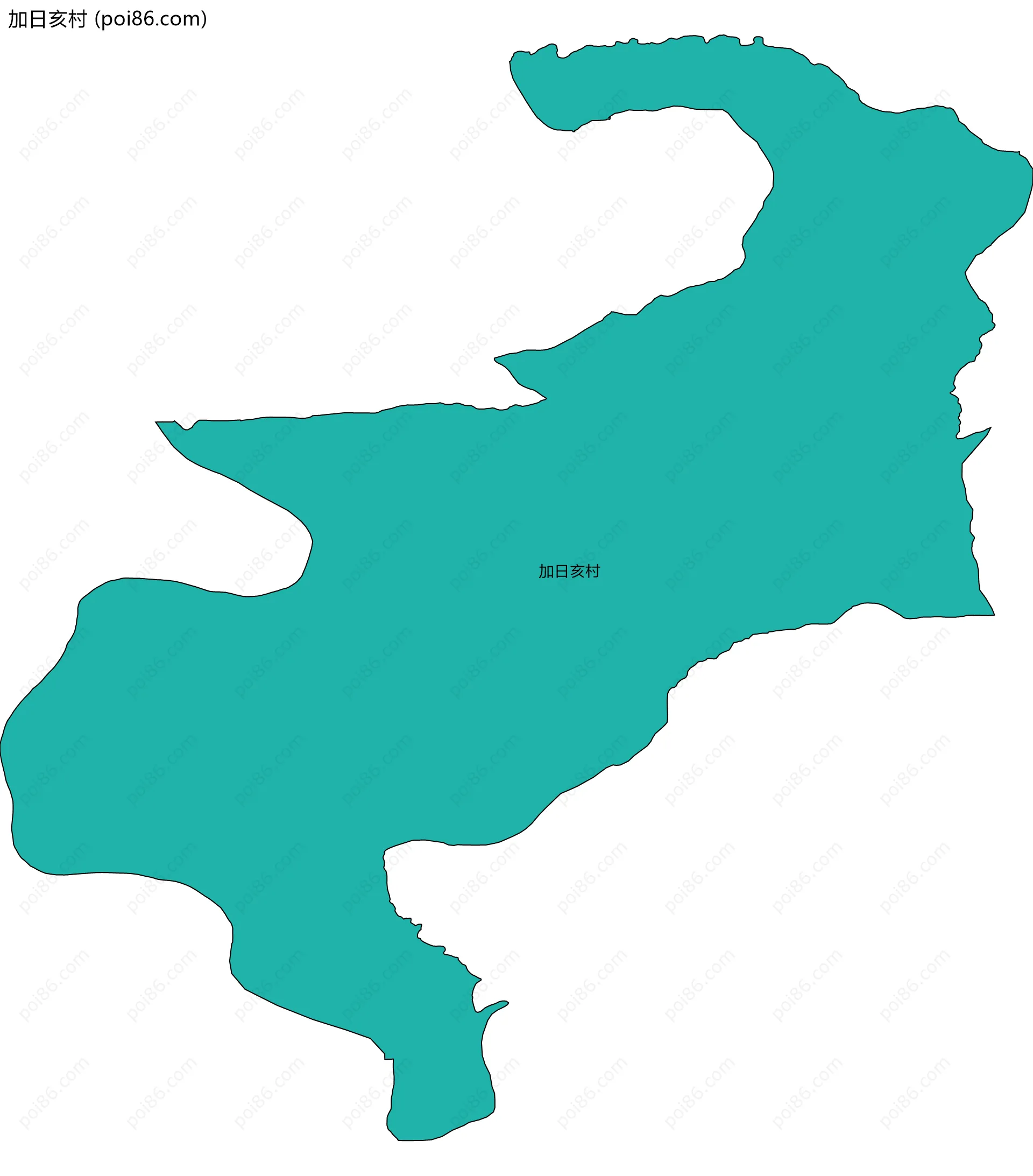 加日亥村边界地图