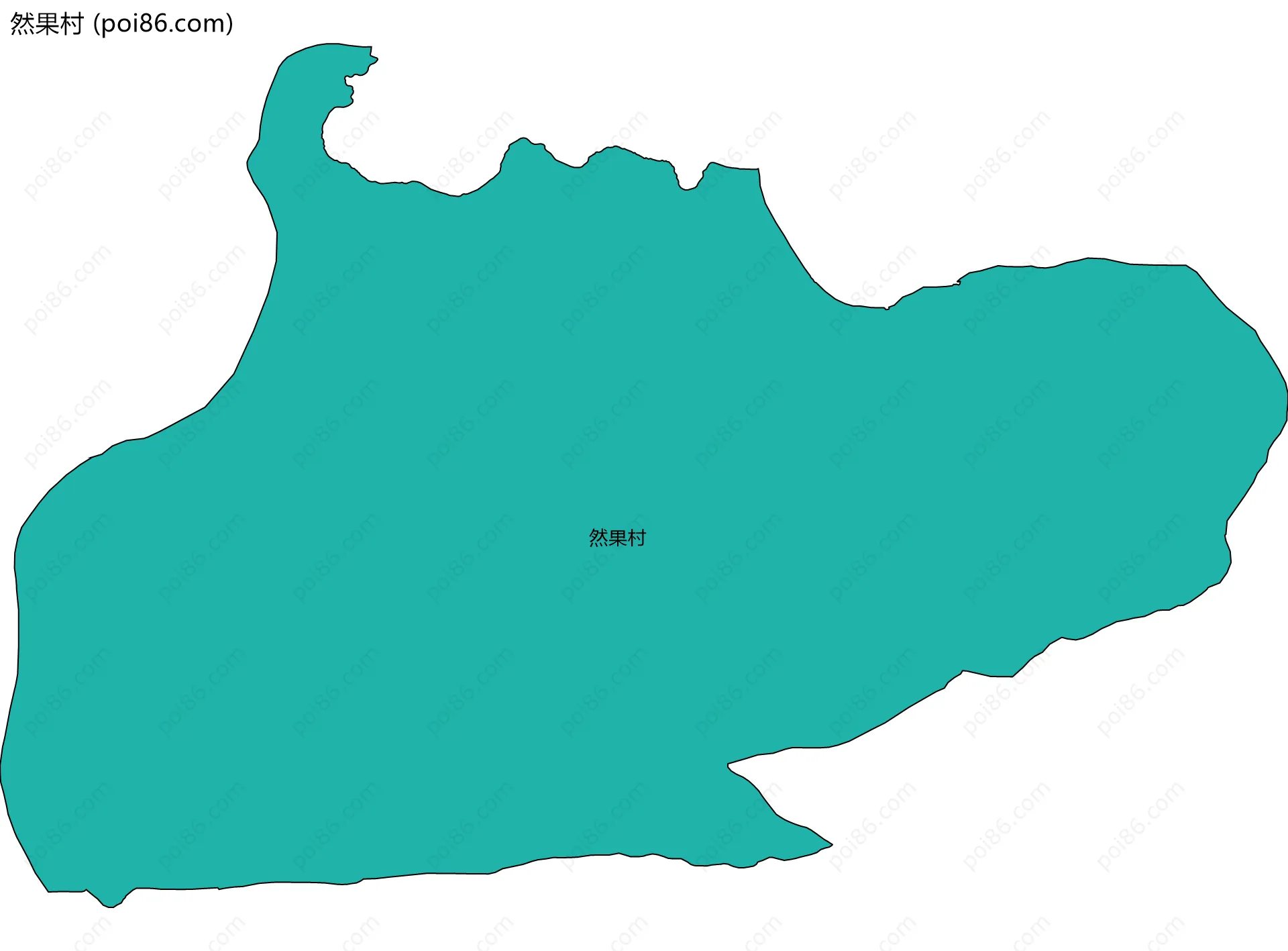 然果村边界地图